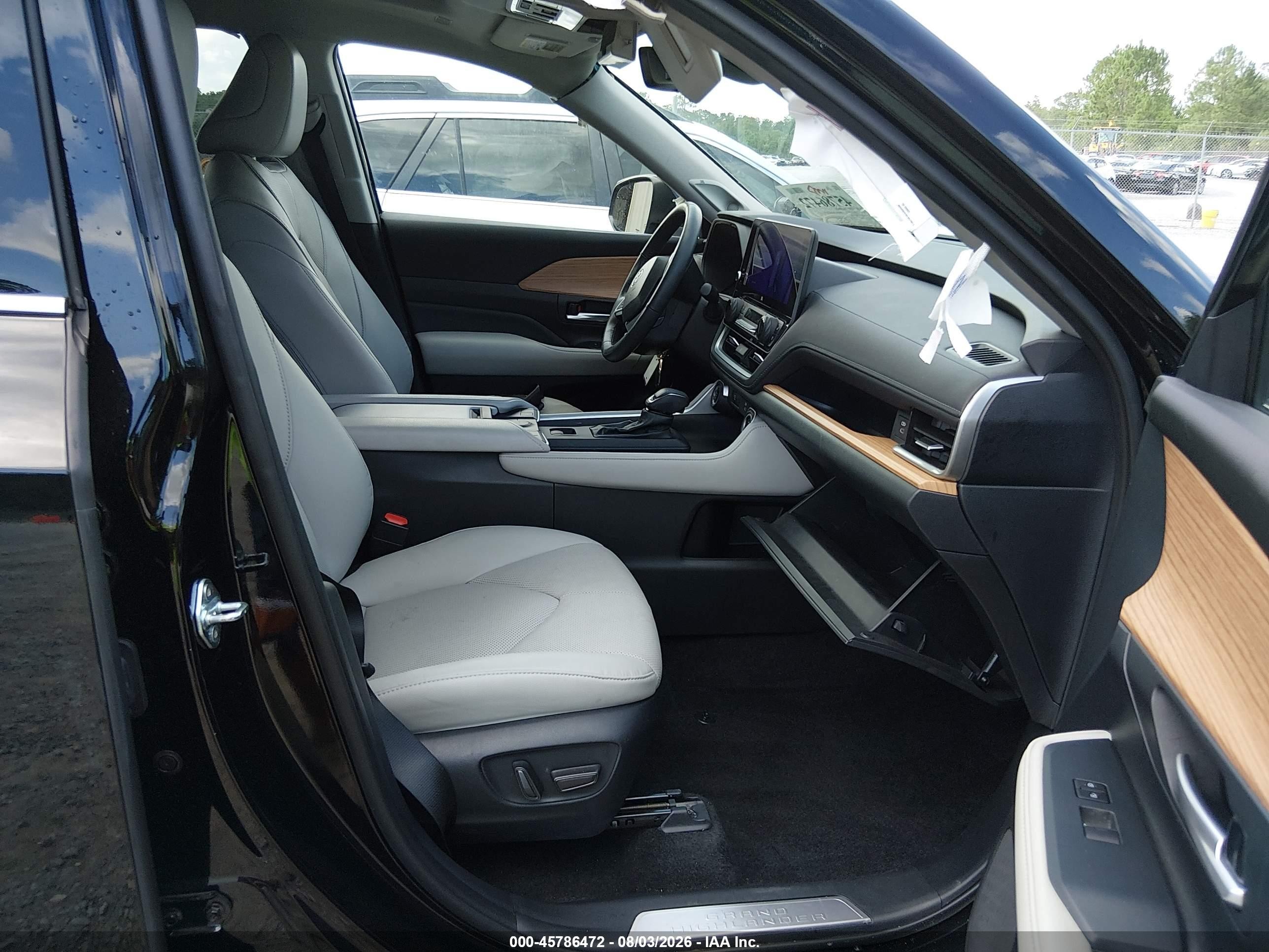 2024 Toyota Grand Highlander Limited Black vin: 5TDAAAA50RS014265