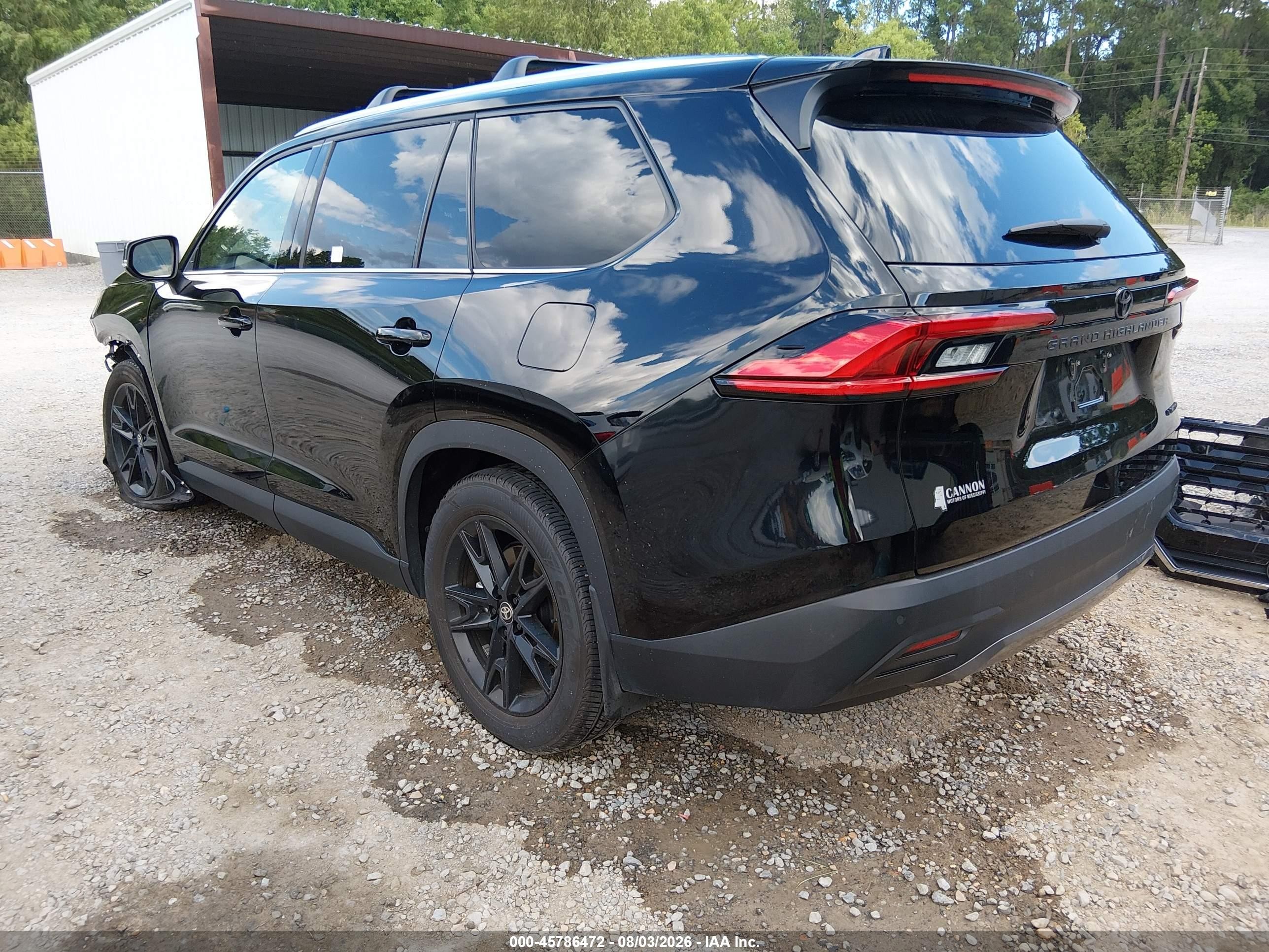 2024 Toyota Grand Highlander Limited Black vin: 5TDAAAA50RS014265