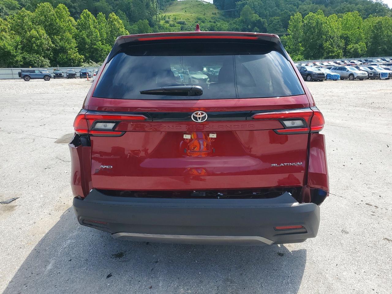 2026 Toyota Grand Highlander Platinum Red vin: 5TDAAAB51TS130595