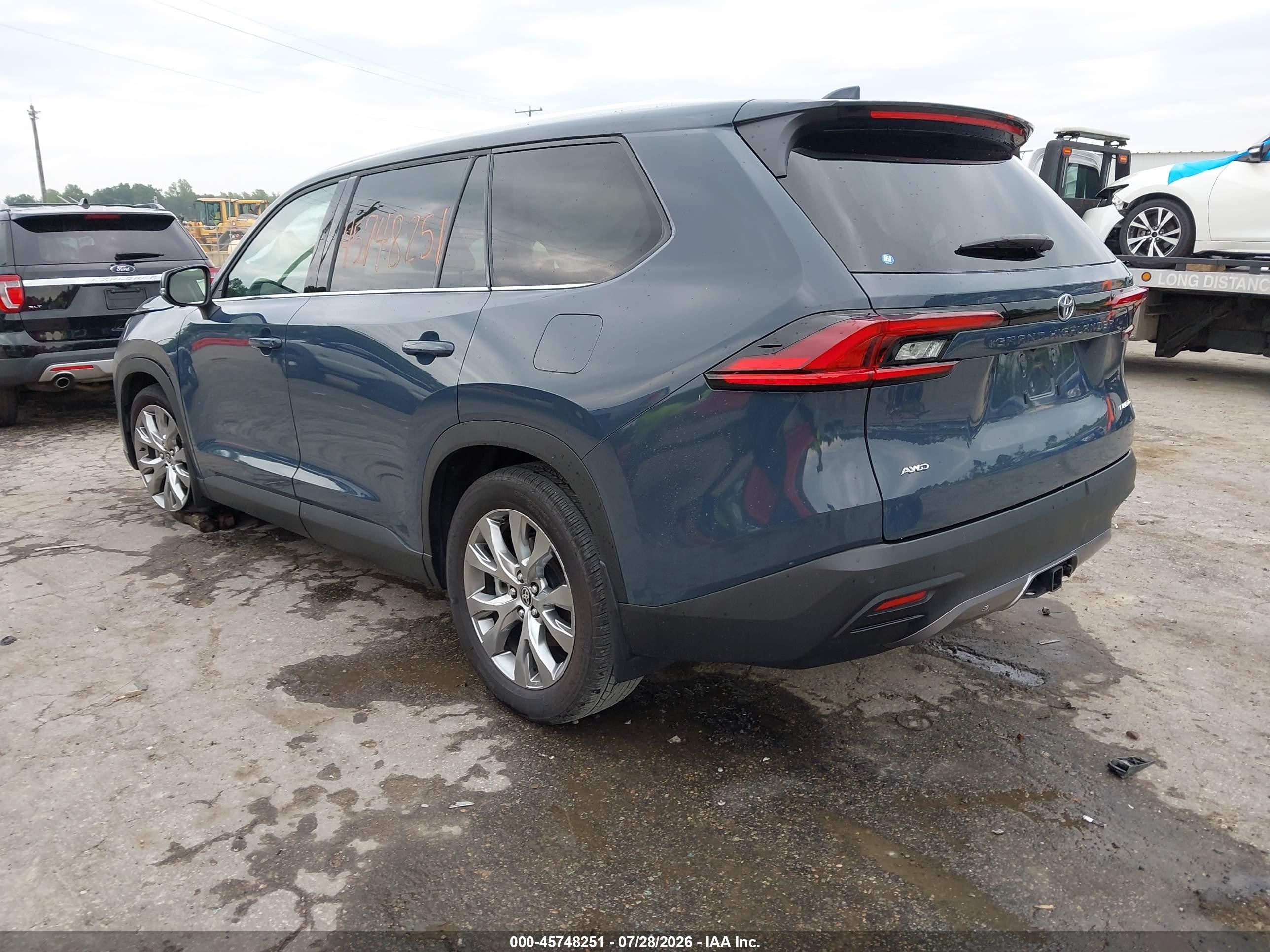 2025 Toyota Grand Highlander Limited Blue vin: 5TDAAAB55SS081108