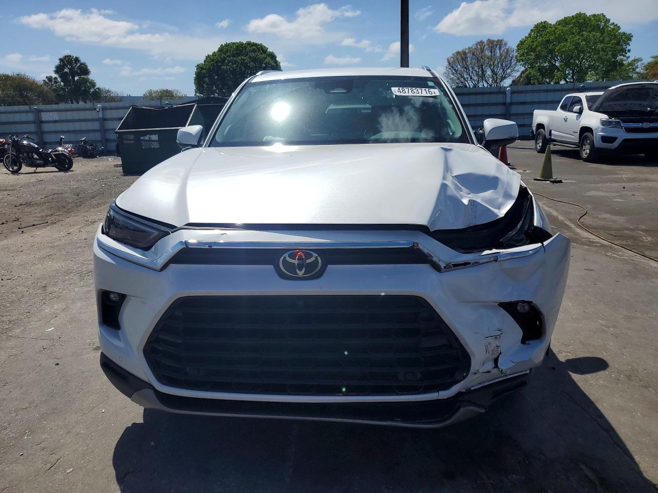 2024 Toyota Grand Highlander Limited White vin: 5TDAAAB58RS013007