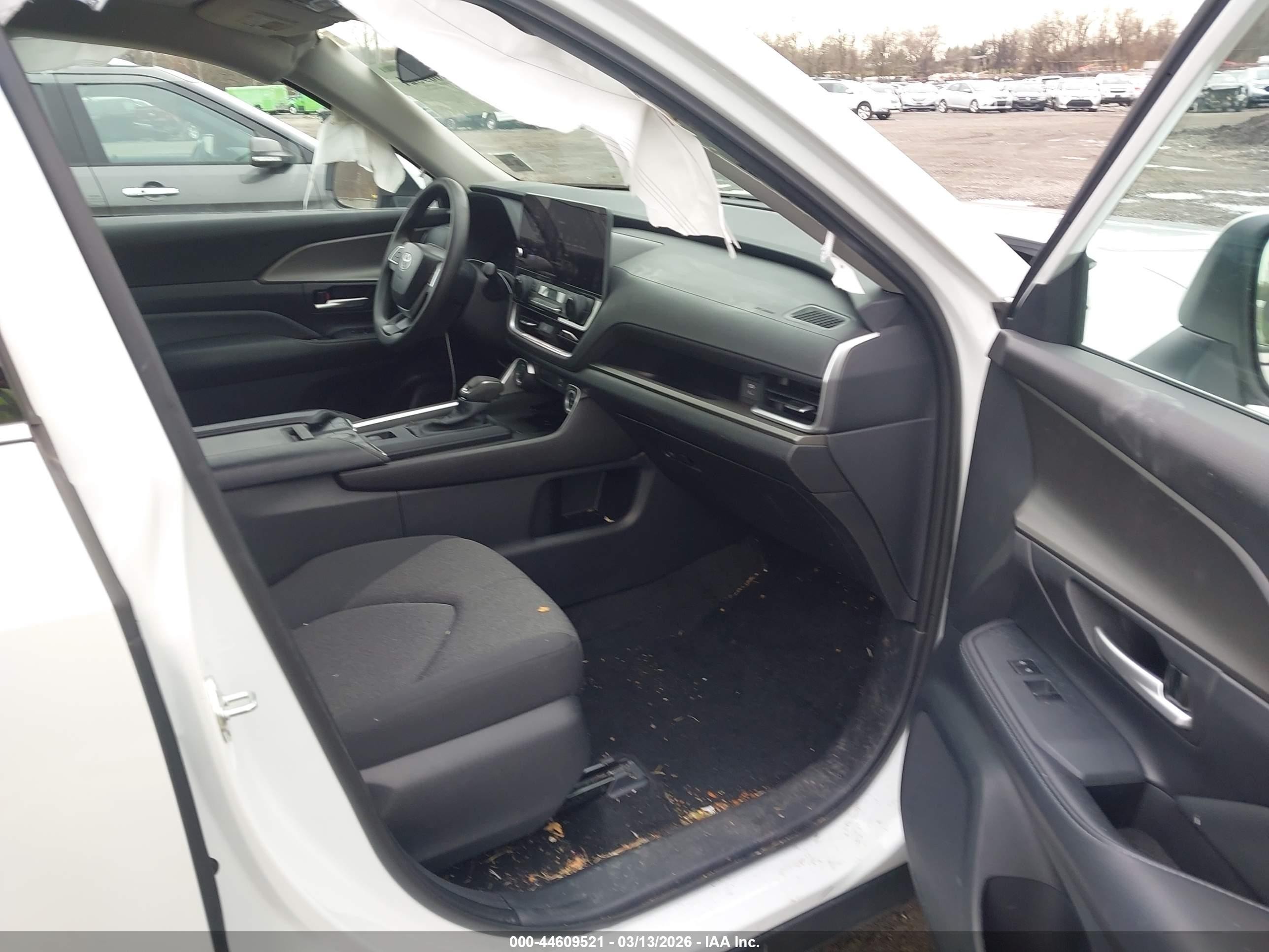 2025 Toyota Grand Highlander Le White vin: 5TDAAAB58SS101125