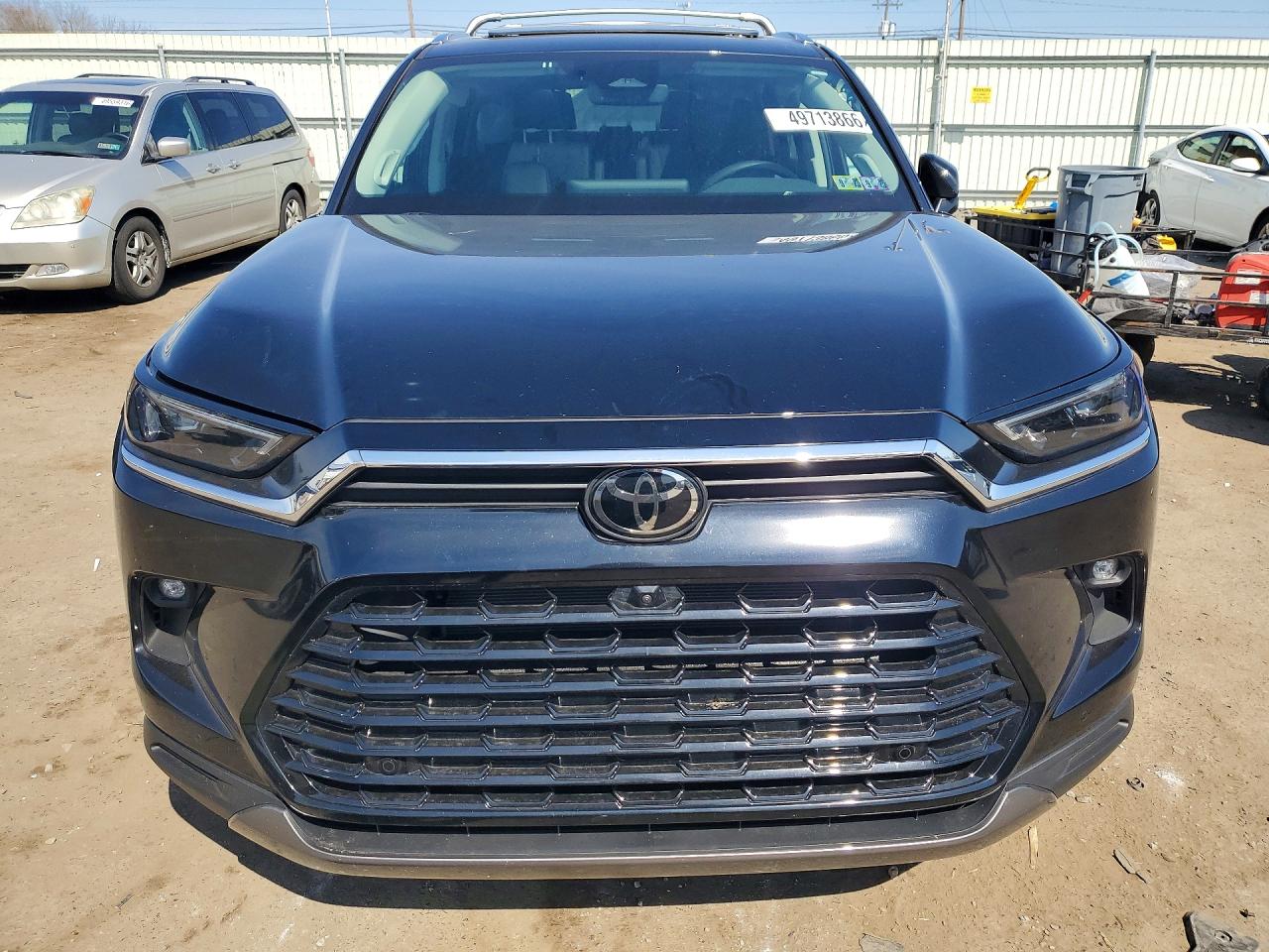 2025 Toyota Grand Highlander Limited Black vin: 5TDAAAB58SS103862