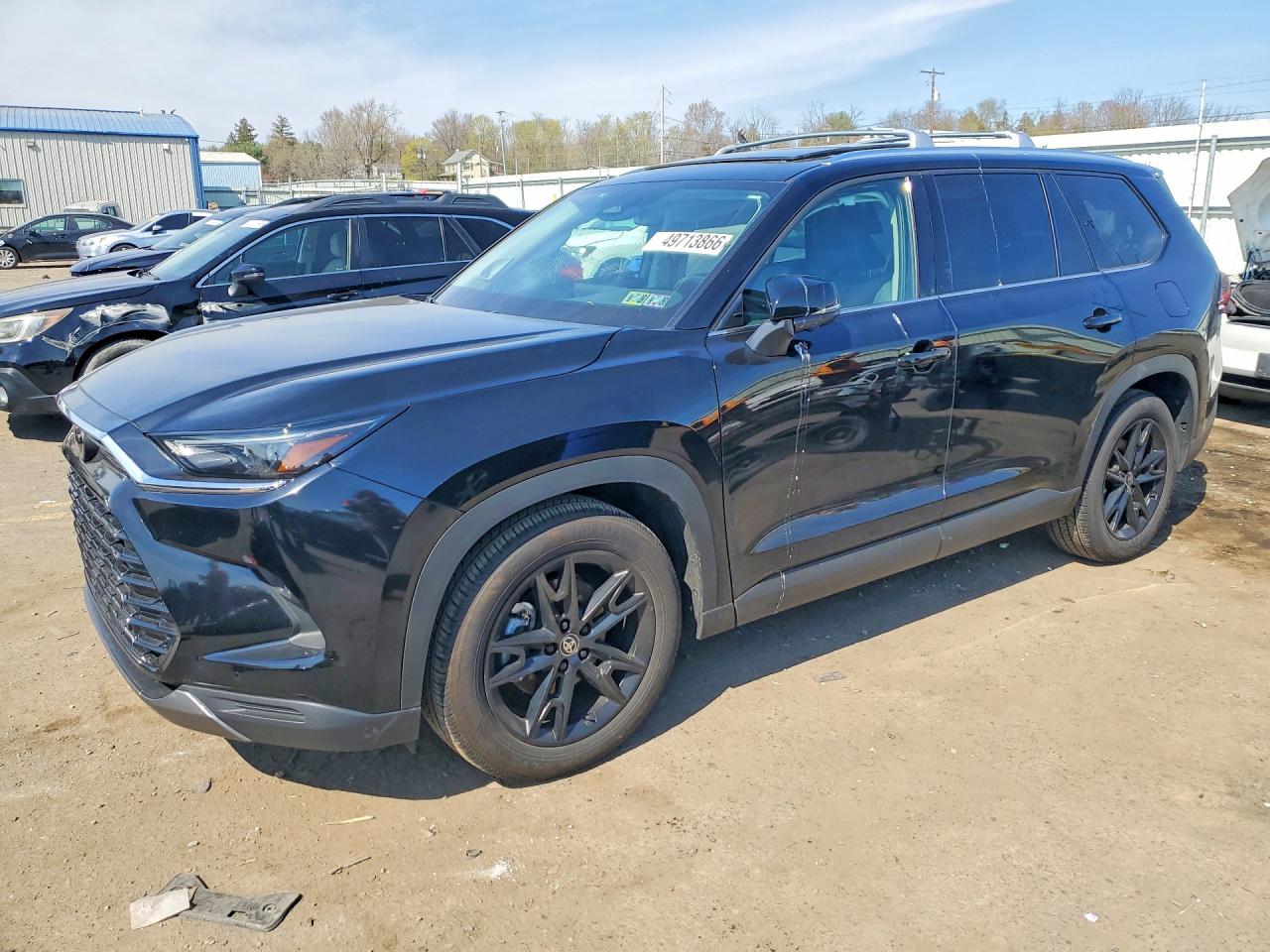 2025 Toyota Grand Highlander Limited Black vin: 5TDAAAB58SS103862