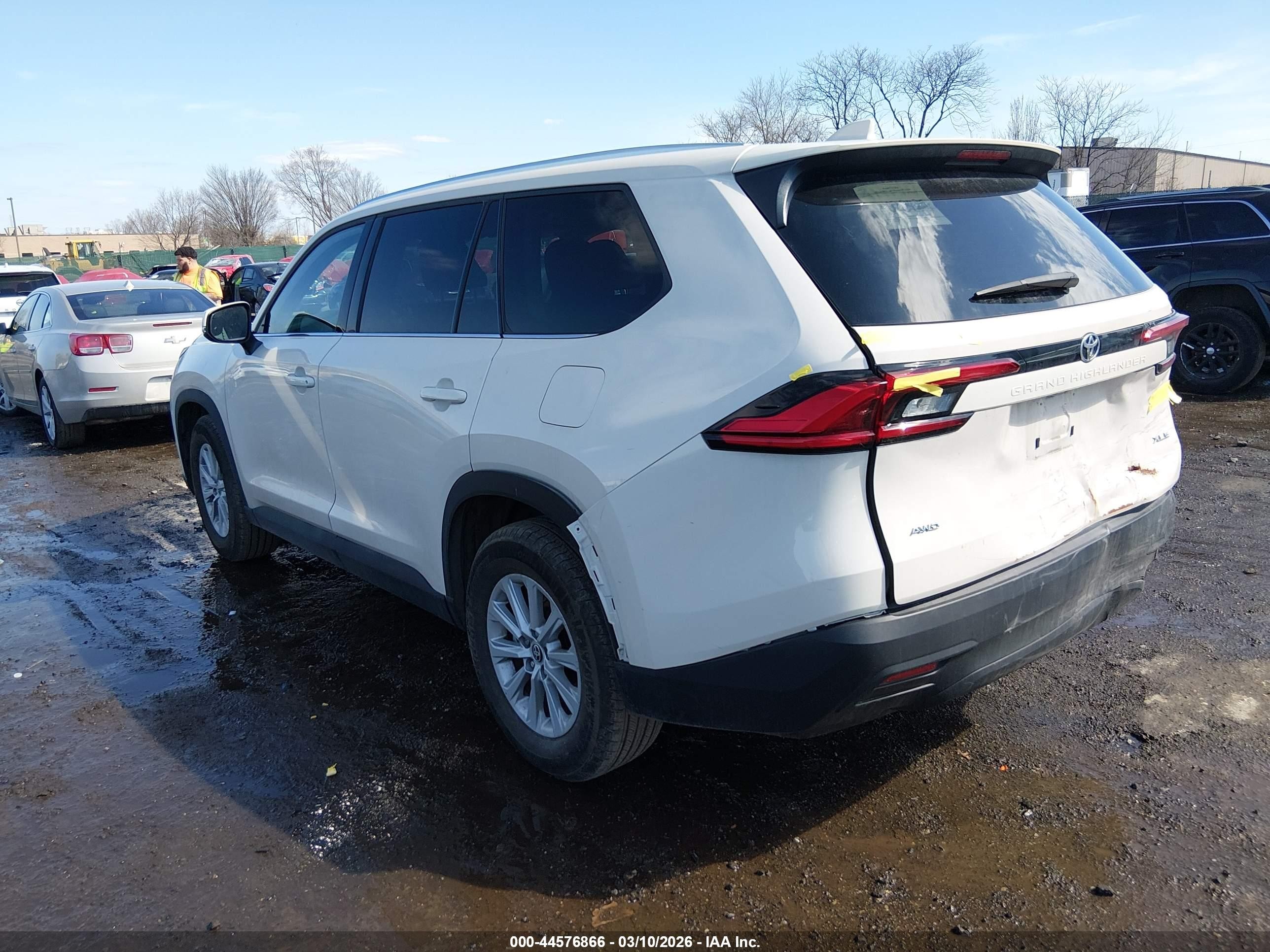 2024 Toyota Grand Highlander Xle White vin: 5TDAAAB59RS065892