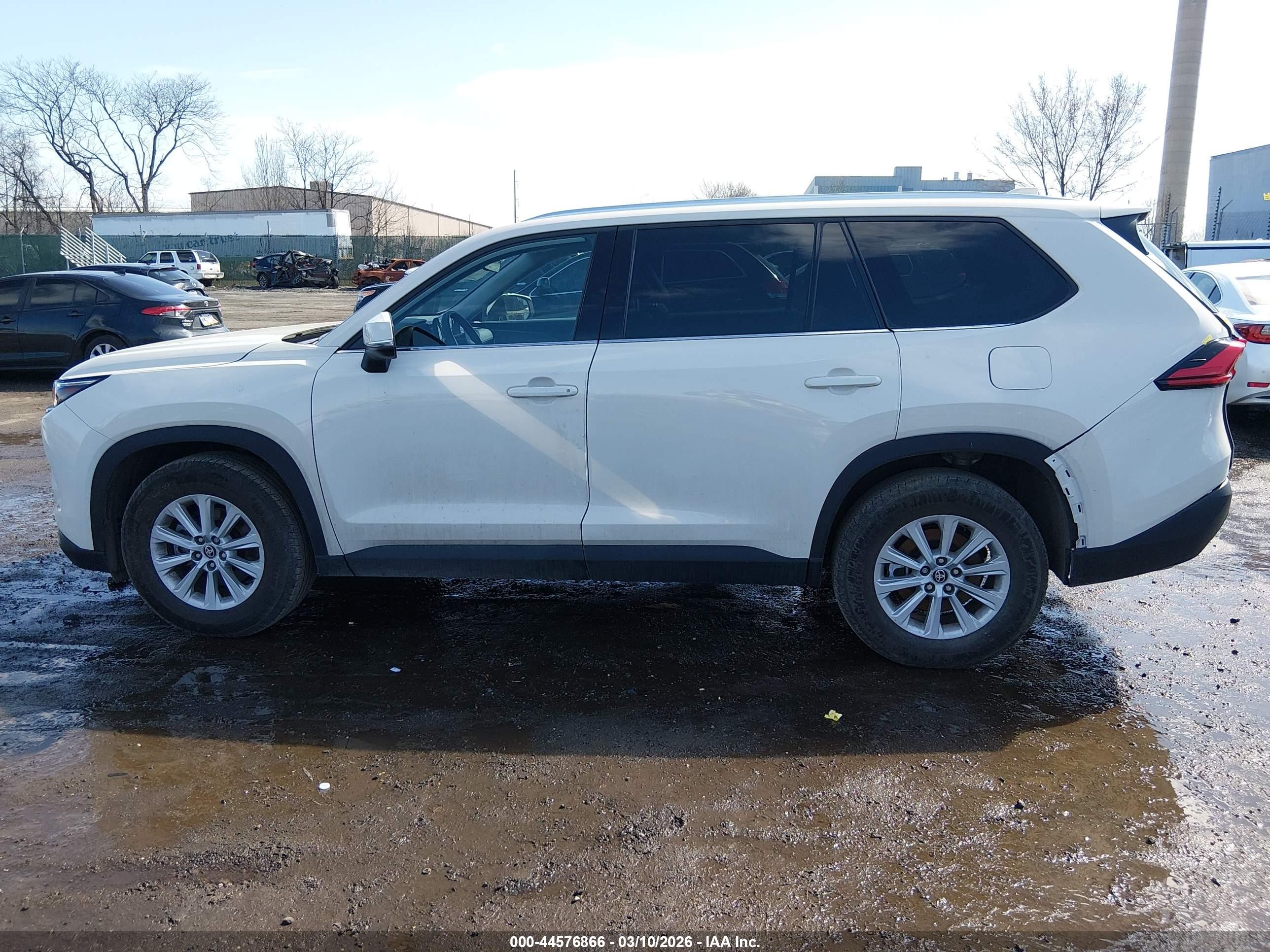 2024 Toyota Grand Highlander Xle White vin: 5TDAAAB59RS065892