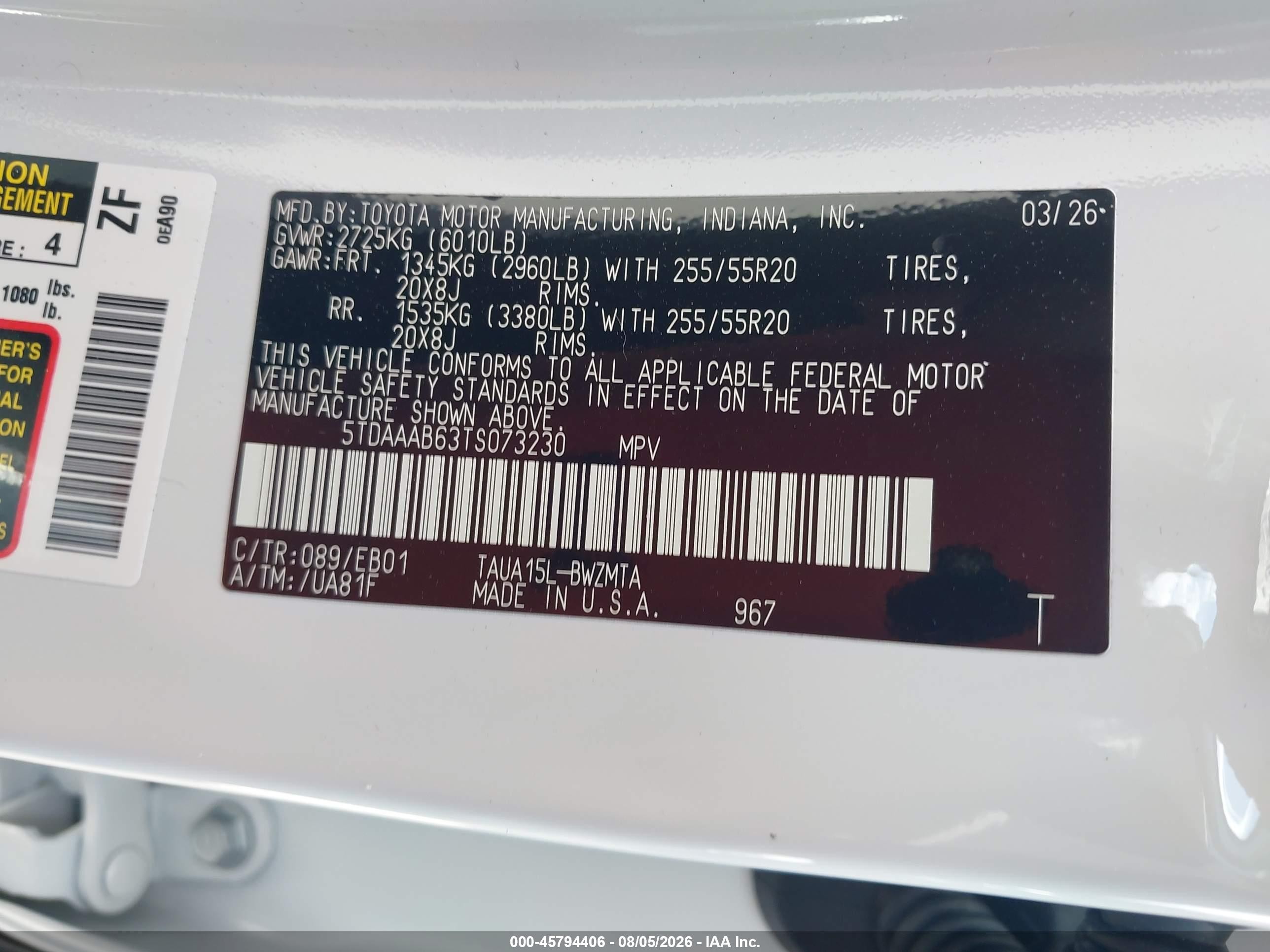 2026 Lexus Tx 350 Premium White vin: 5TDAAAB63TS073230