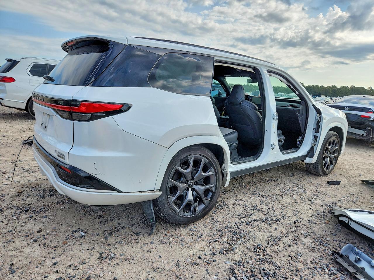 2025 Lexus Tx 500h F Sport Performance Premium White vin: 5TDABAB62SS011586