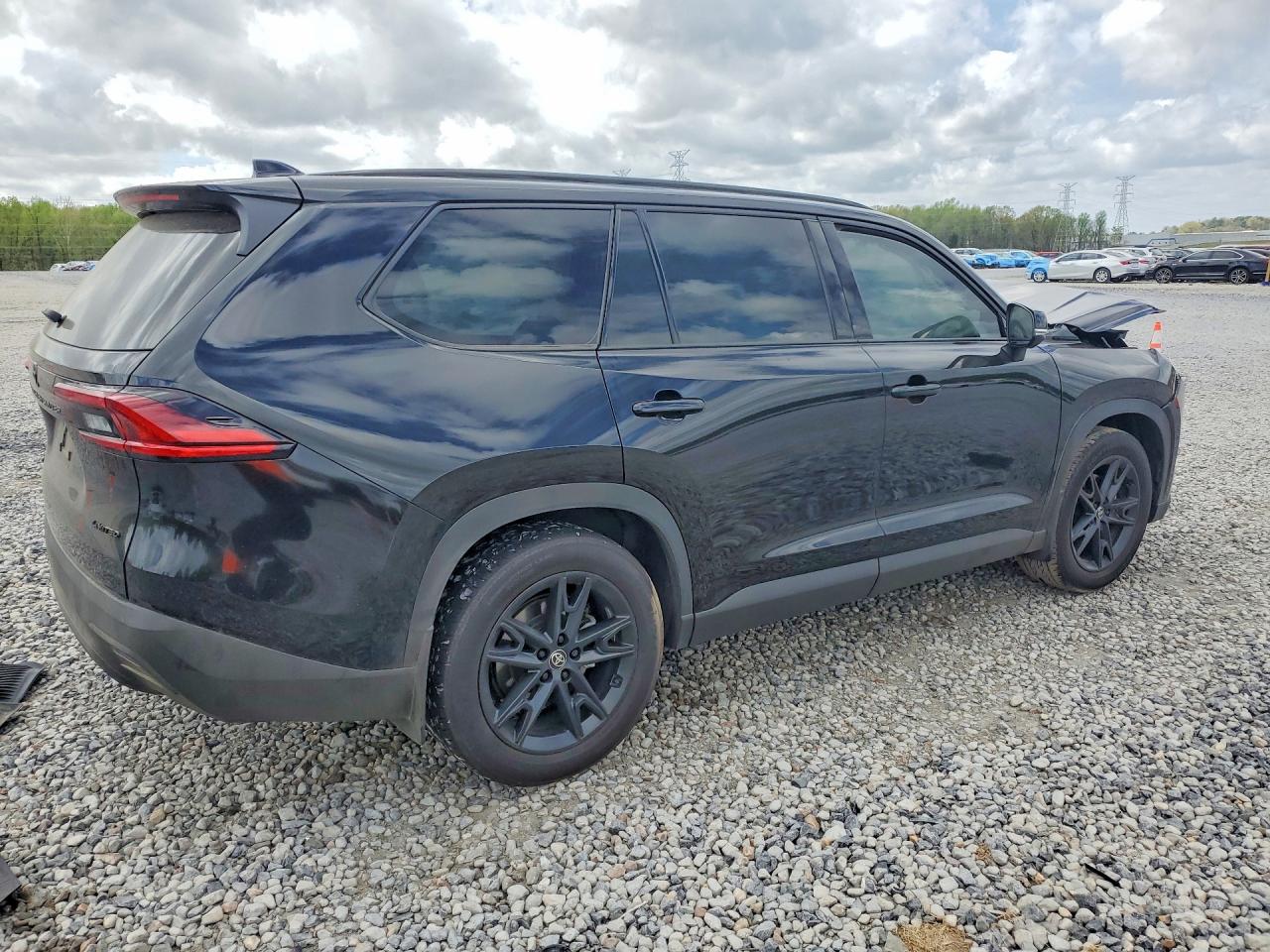 2025 Toyota Grand Highlander Hybrid Black vin: 5TDACAB52SS043877