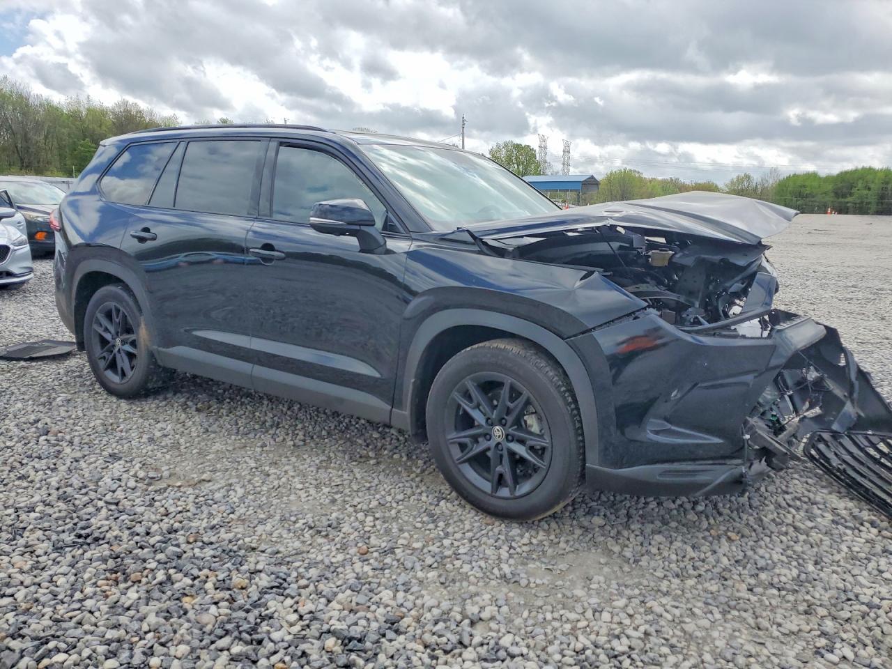 2025 Toyota Grand Highlander Hybrid Black vin: 5TDACAB52SS043877
