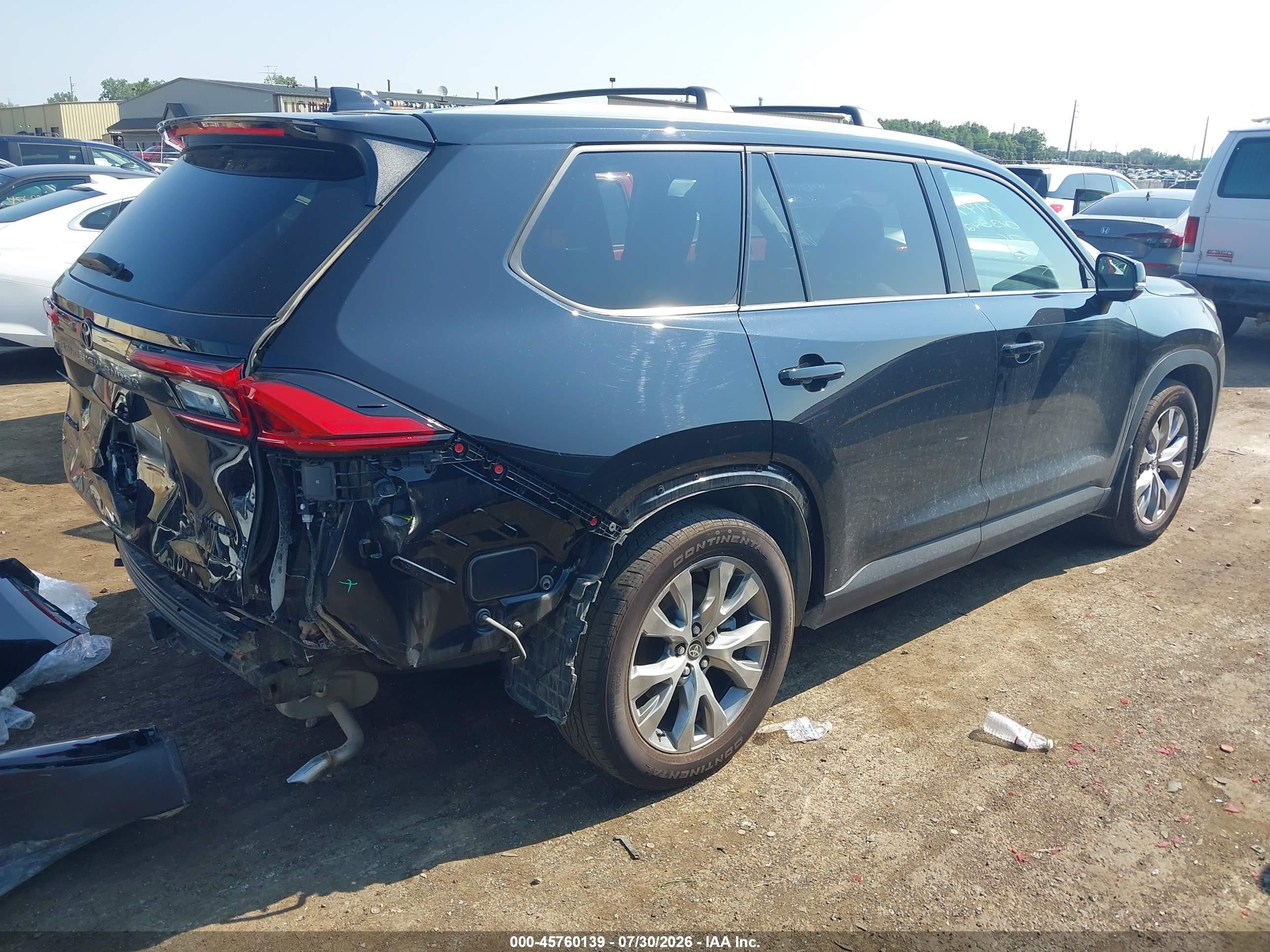 2024 Toyota Grand Highlander Hybrid Limited Black vin: 5TDACAB56RS013842