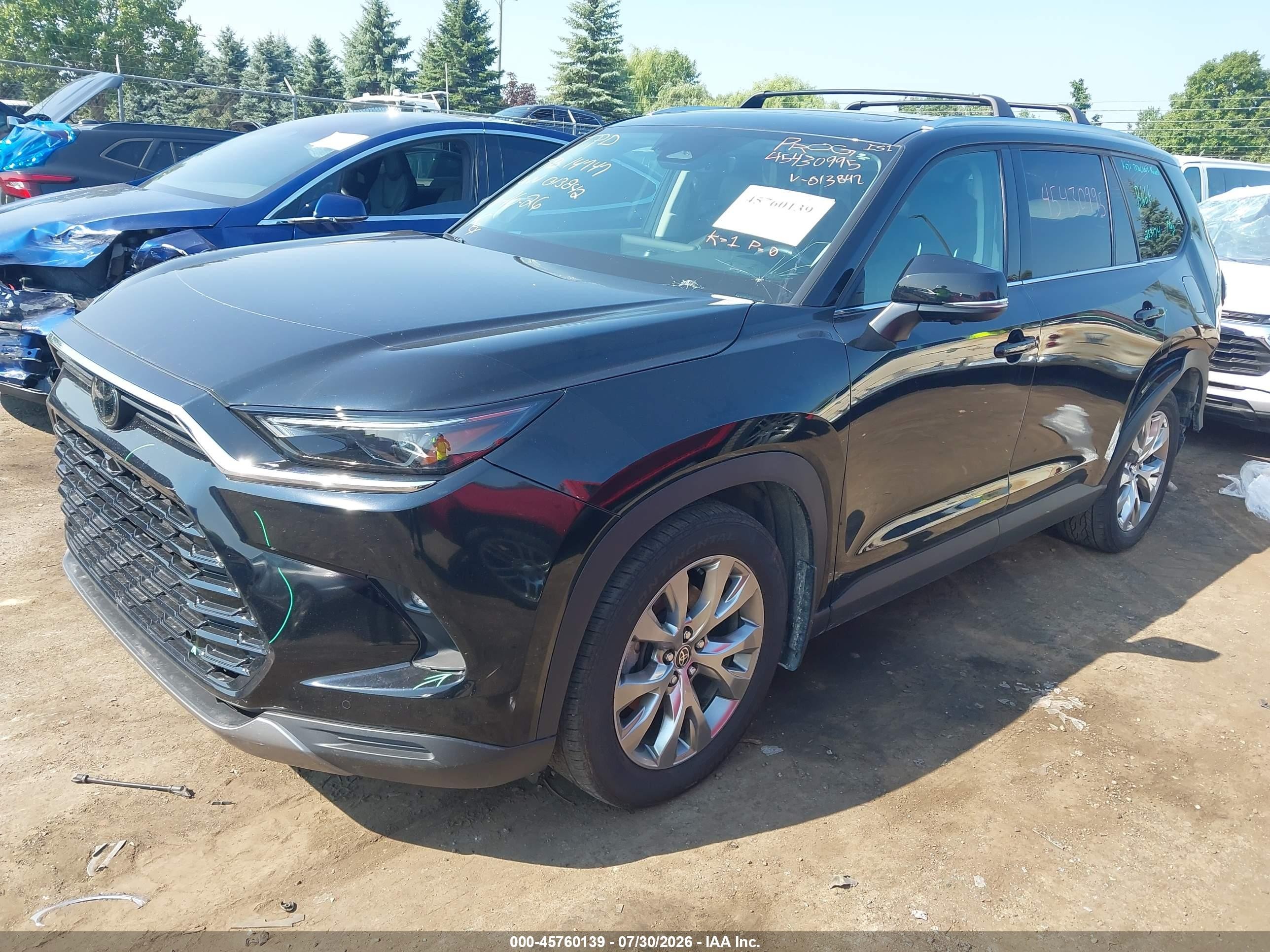 2024 Toyota Grand Highlander Hybrid Limited Black vin: 5TDACAB56RS013842