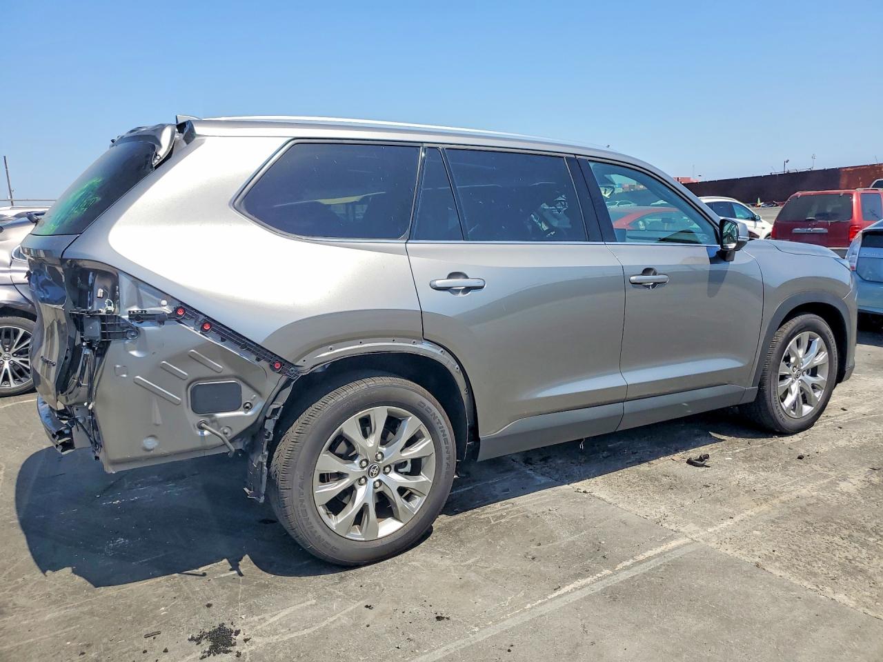 2025 Toyota Grand Highlander Hybrid Limited Gray vin: 5TDACAB58SS053054