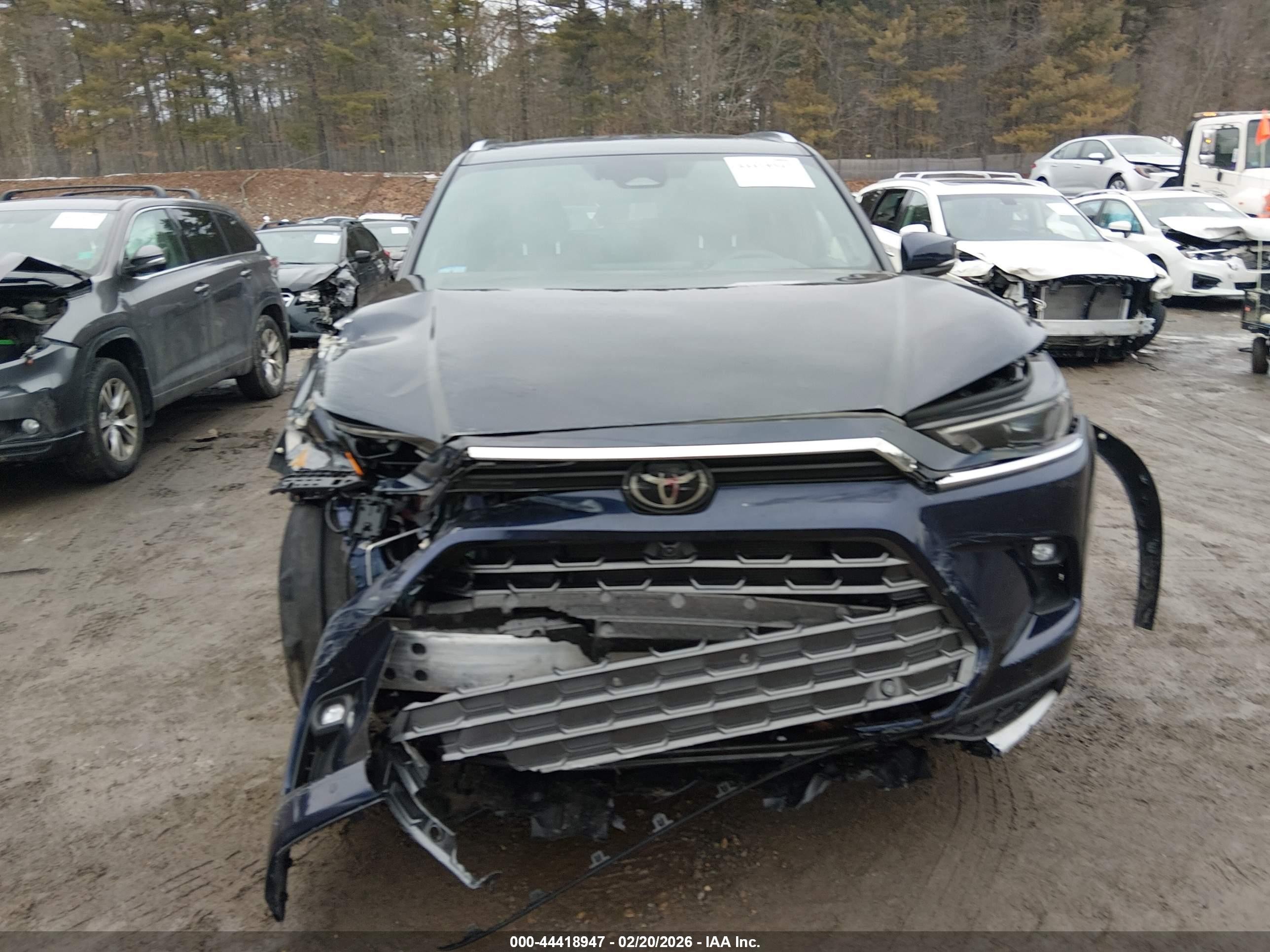 2025 Toyota Grand Highlander Hybrid Platinum Max Dark Blue vin: 5TDADAB59SS013059