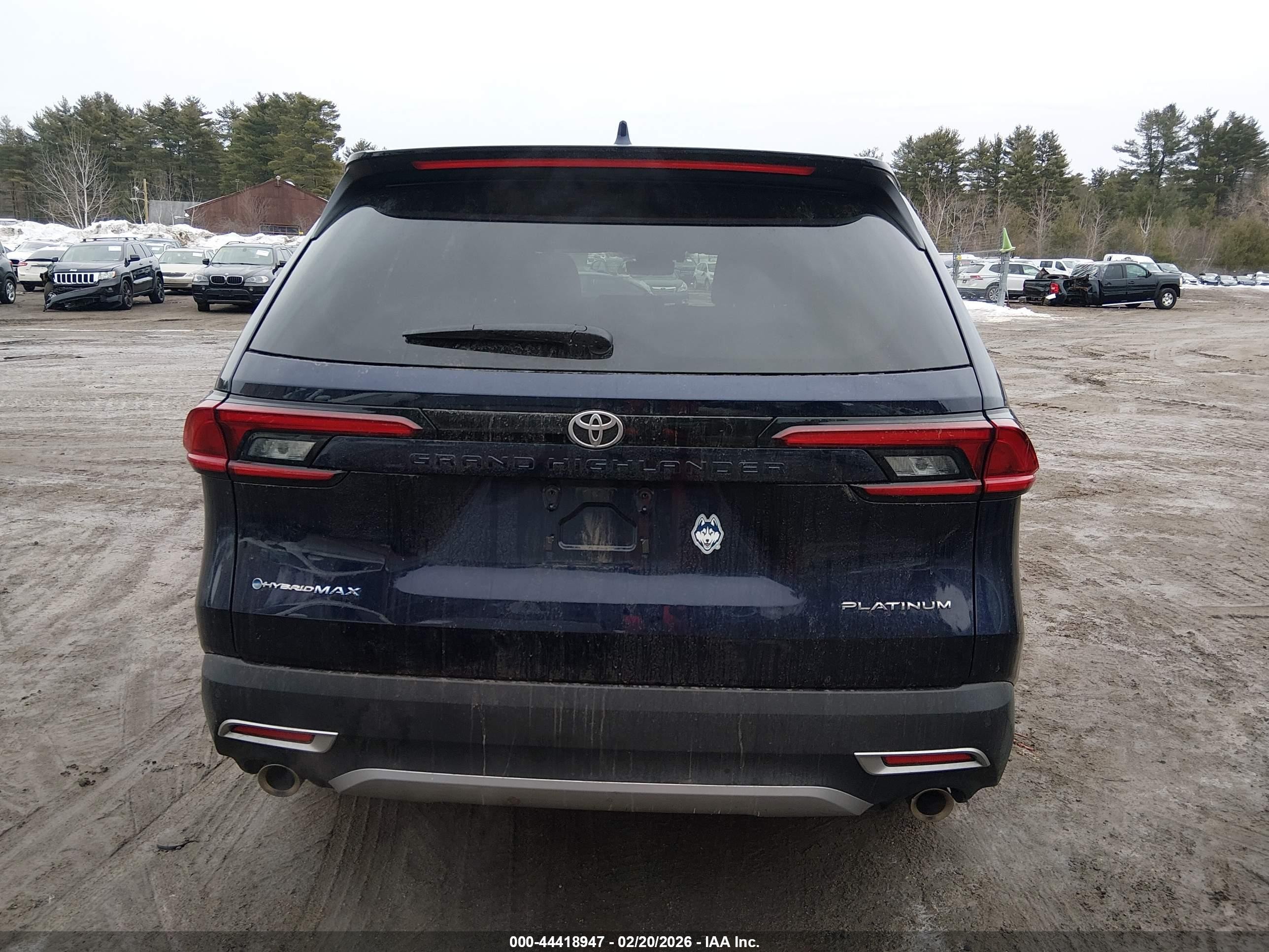2025 Toyota Grand Highlander Hybrid Platinum Max Dark Blue vin: 5TDADAB59SS013059