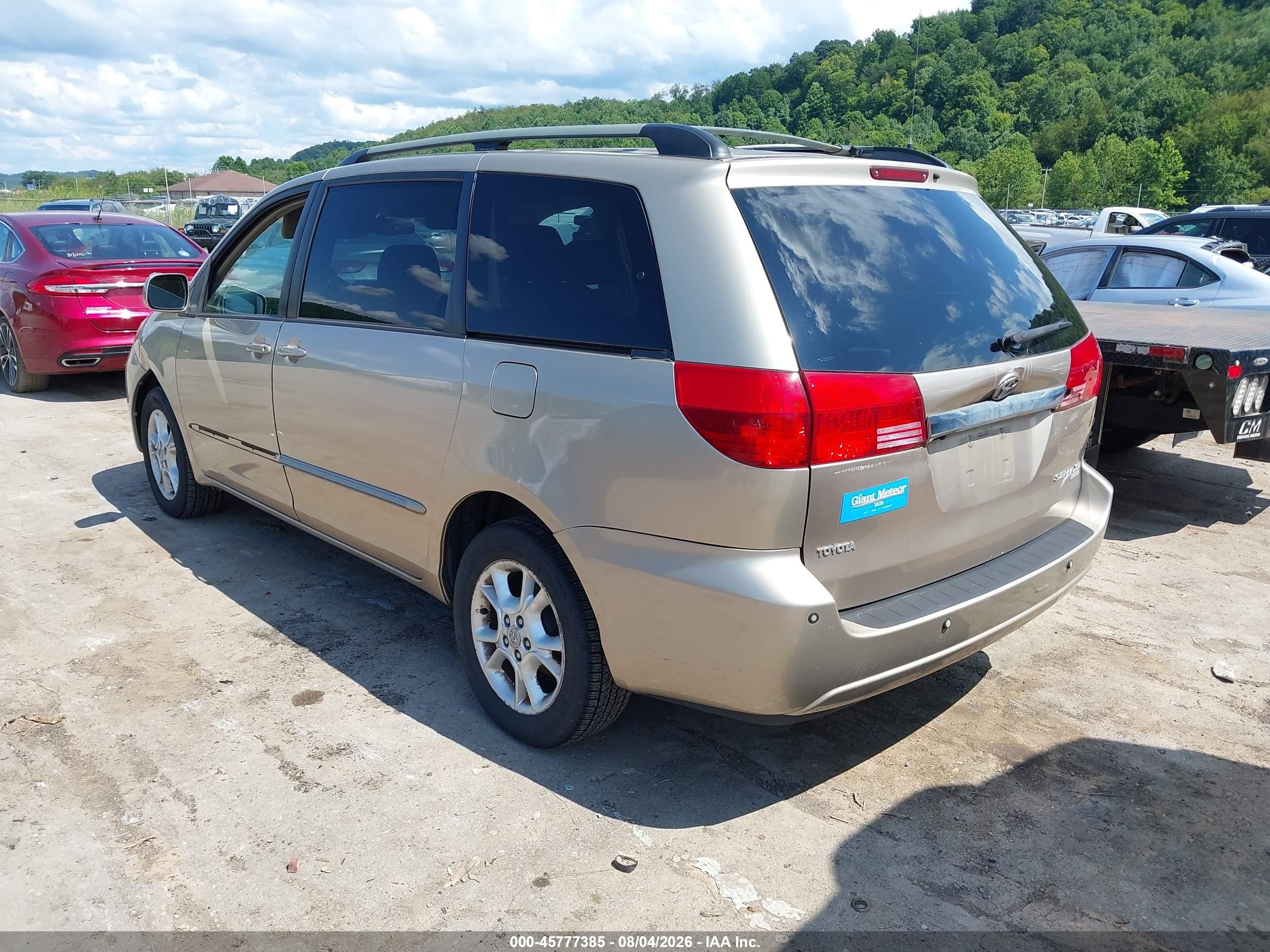 2004 Toyota Sienna Xle Limited Gold vin: 5TDBA22C04S009244