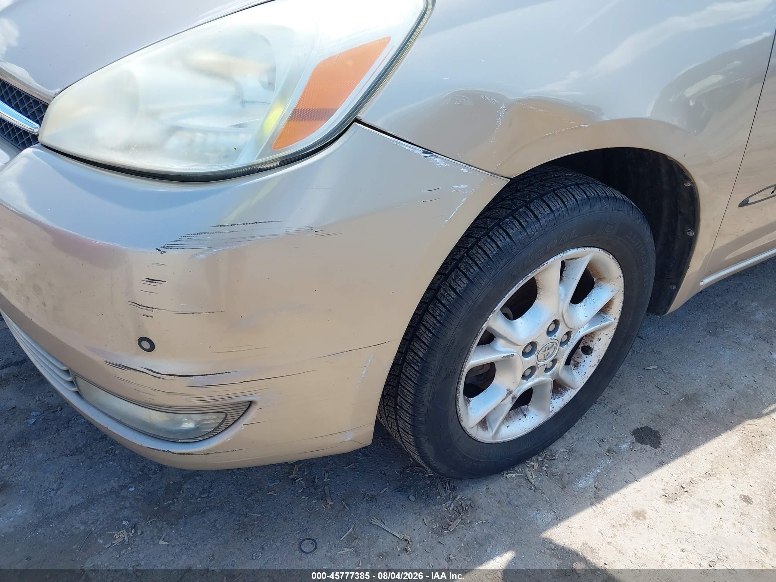 2004 Toyota Sienna Xle Limited Gold vin: 5TDBA22C04S009244