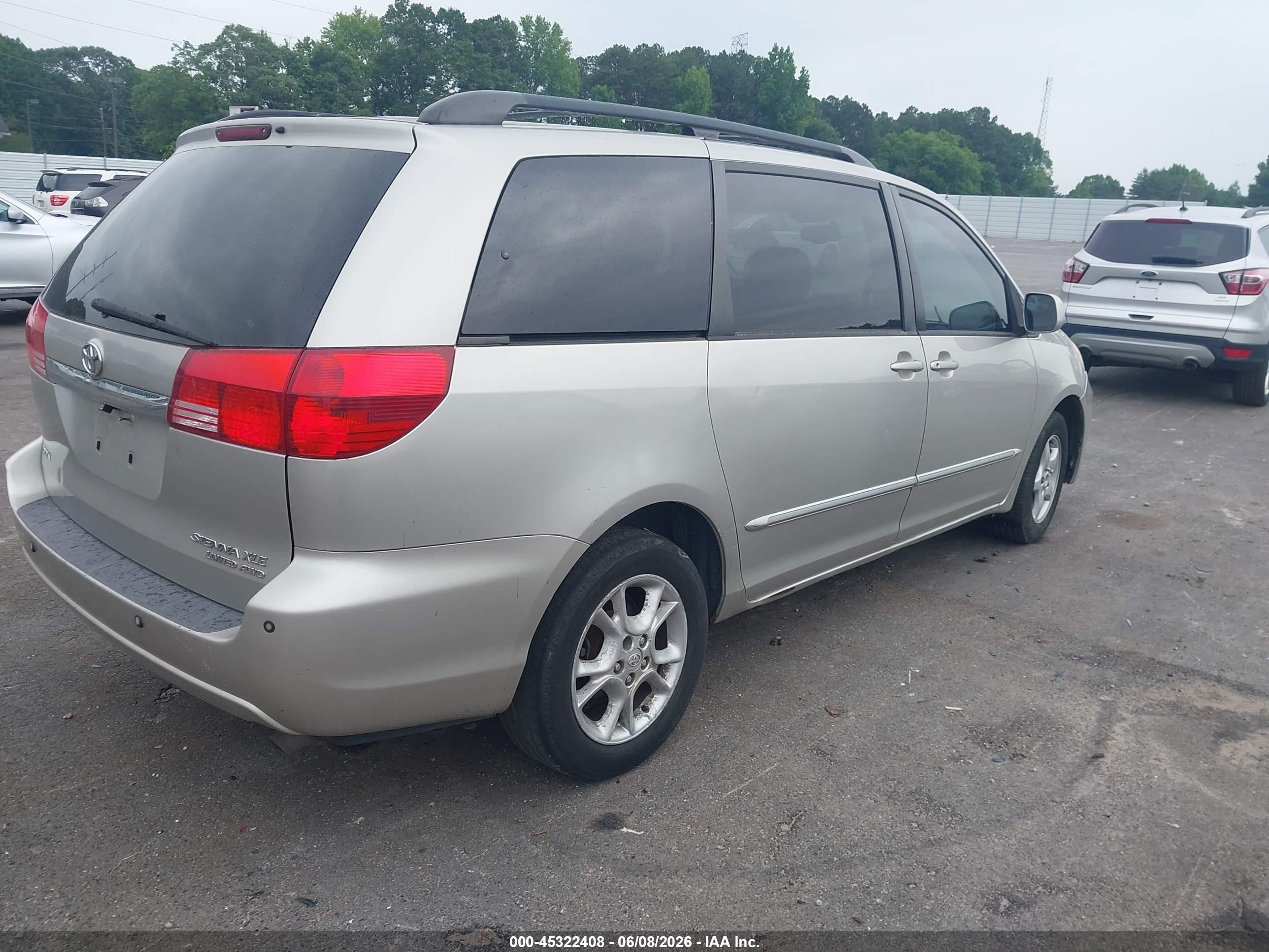 2004 Toyota Sienna Xle Limited Silver vin: 5TDBA22C04S010412