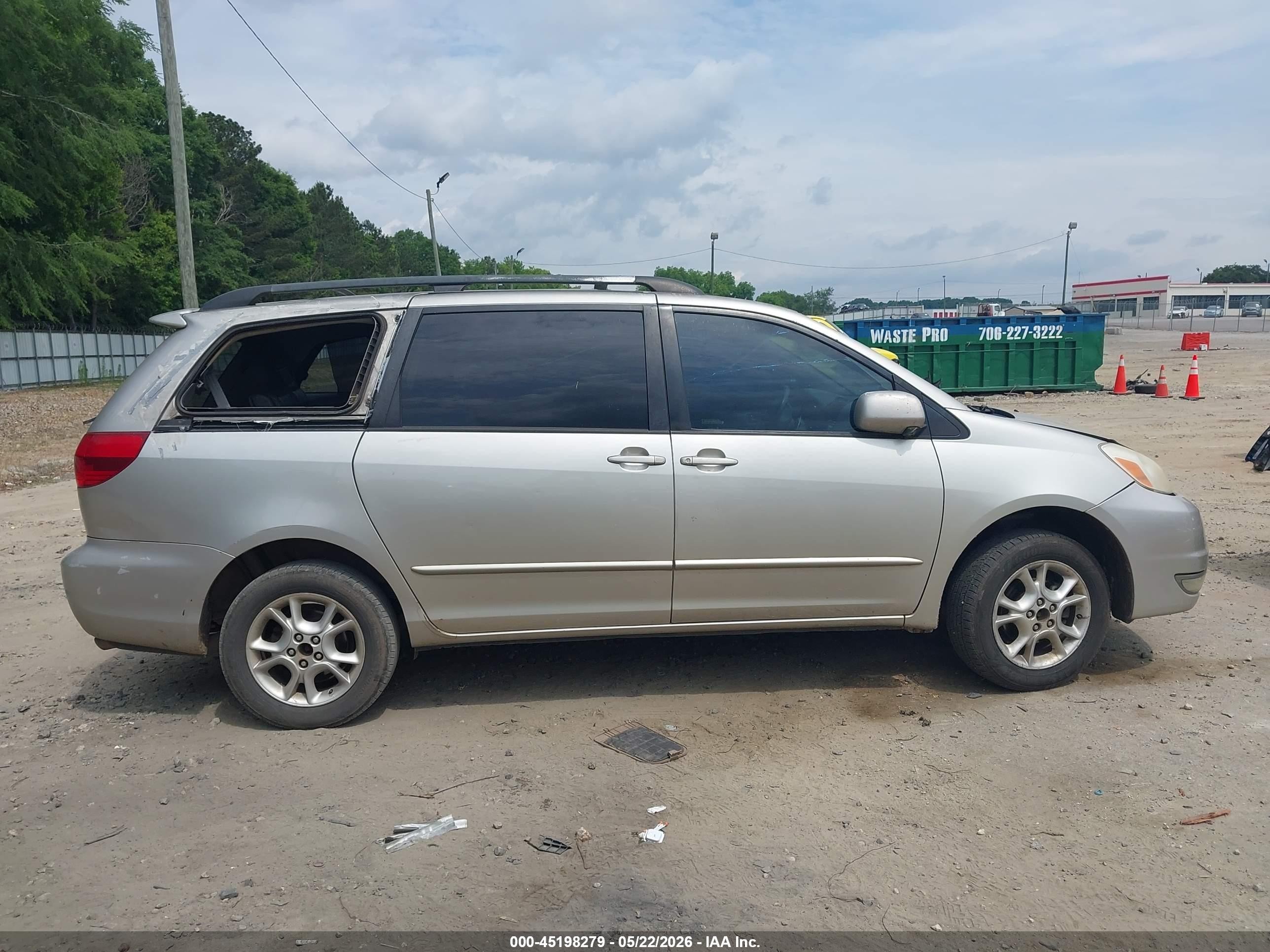 2004 Toyota Sienna Xle Gray vin: 5TDBA22C04S016985