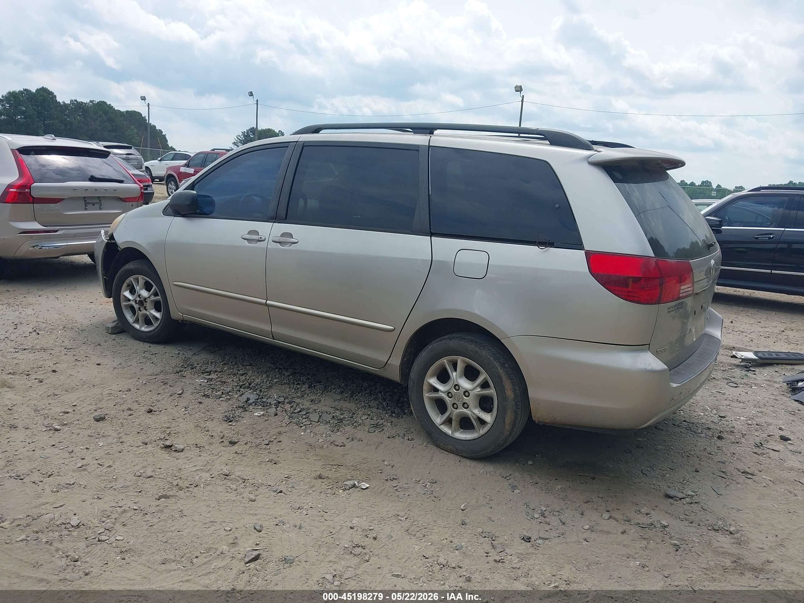 2004 Toyota Sienna Xle Gray vin: 5TDBA22C04S016985