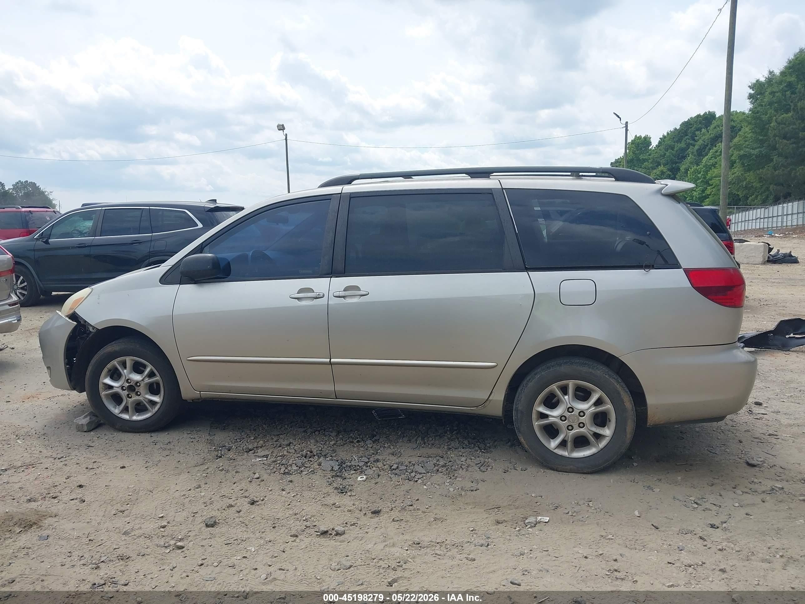 2004 Toyota Sienna Xle Gray vin: 5TDBA22C04S016985