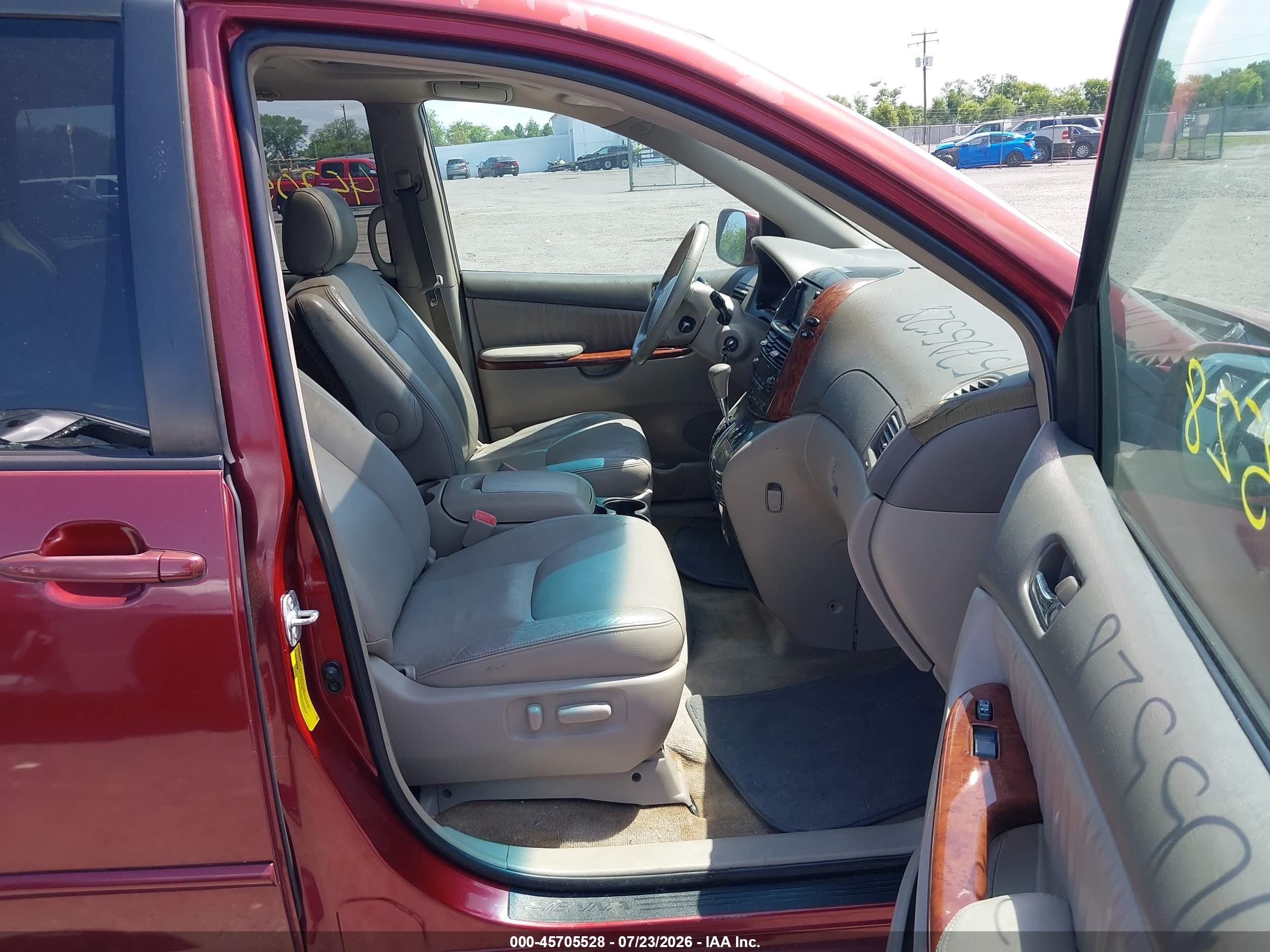 2005 Toyota Sienna Xle Red vin: 5TDBA22C05S043945