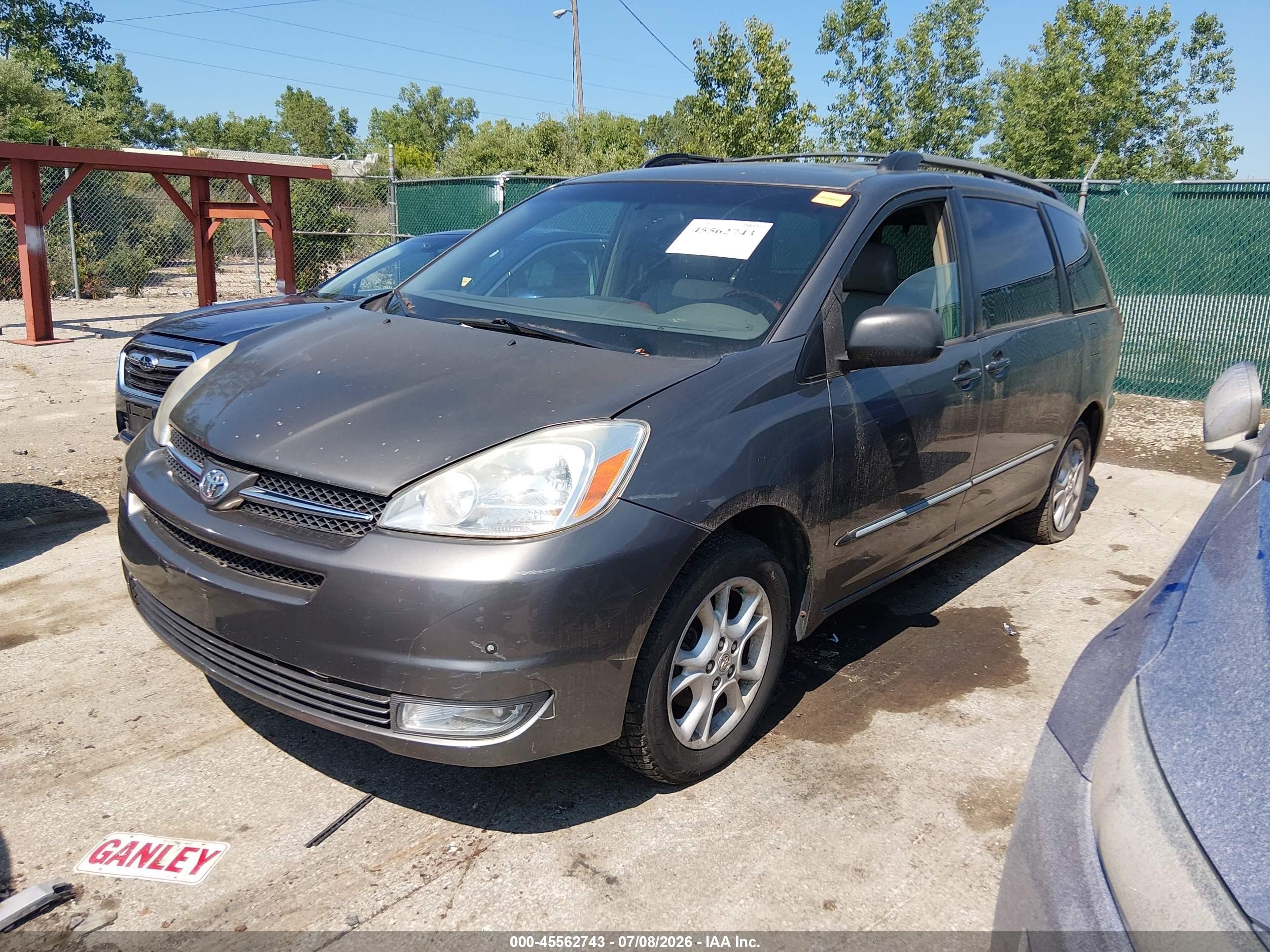 2005 Toyota Sienna Xle Limited Gray vin: 5TDBA22C15S050659