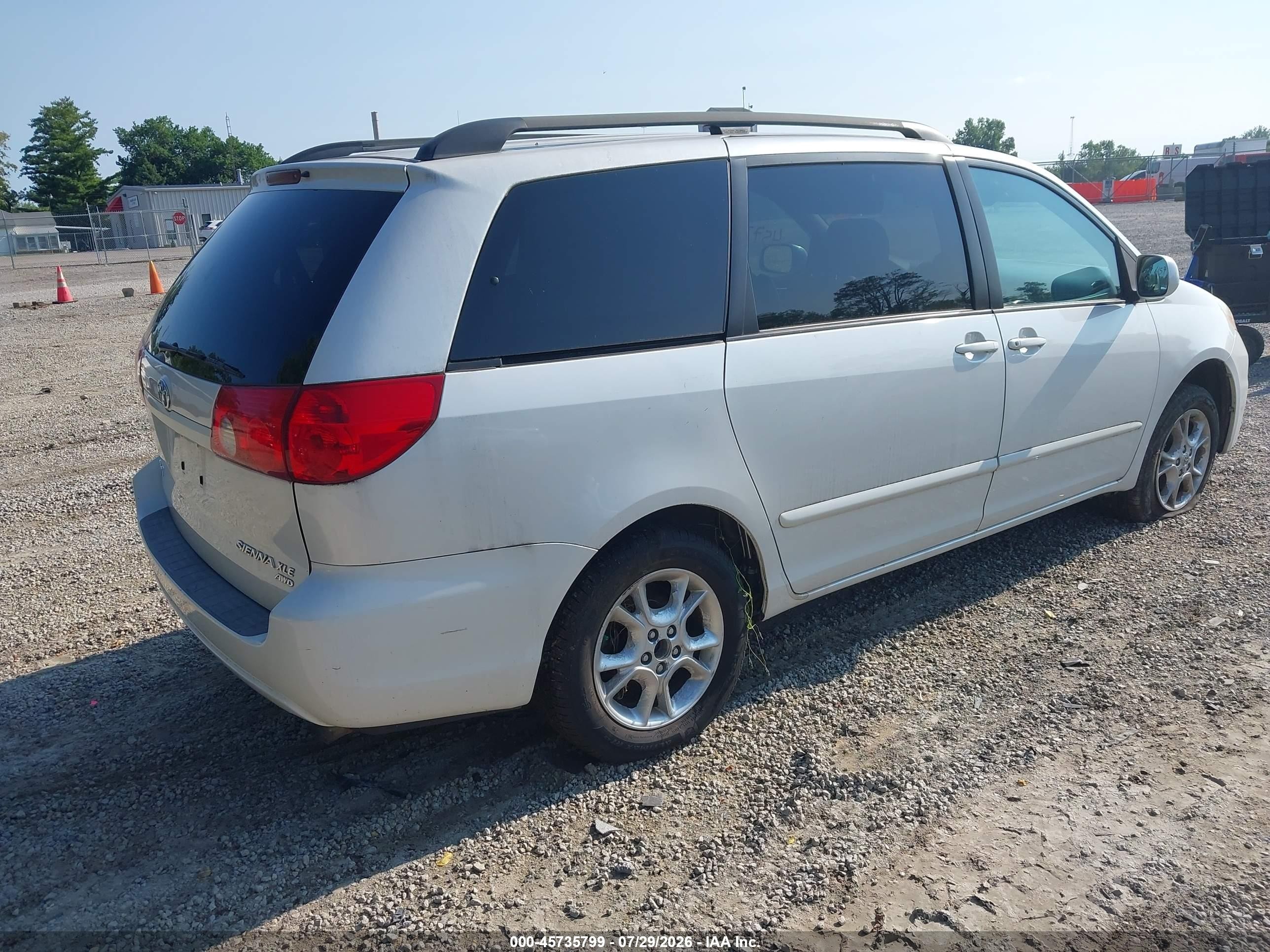 2006 Toyota Sienna Xle White vin: 5TDBA22C16S059606