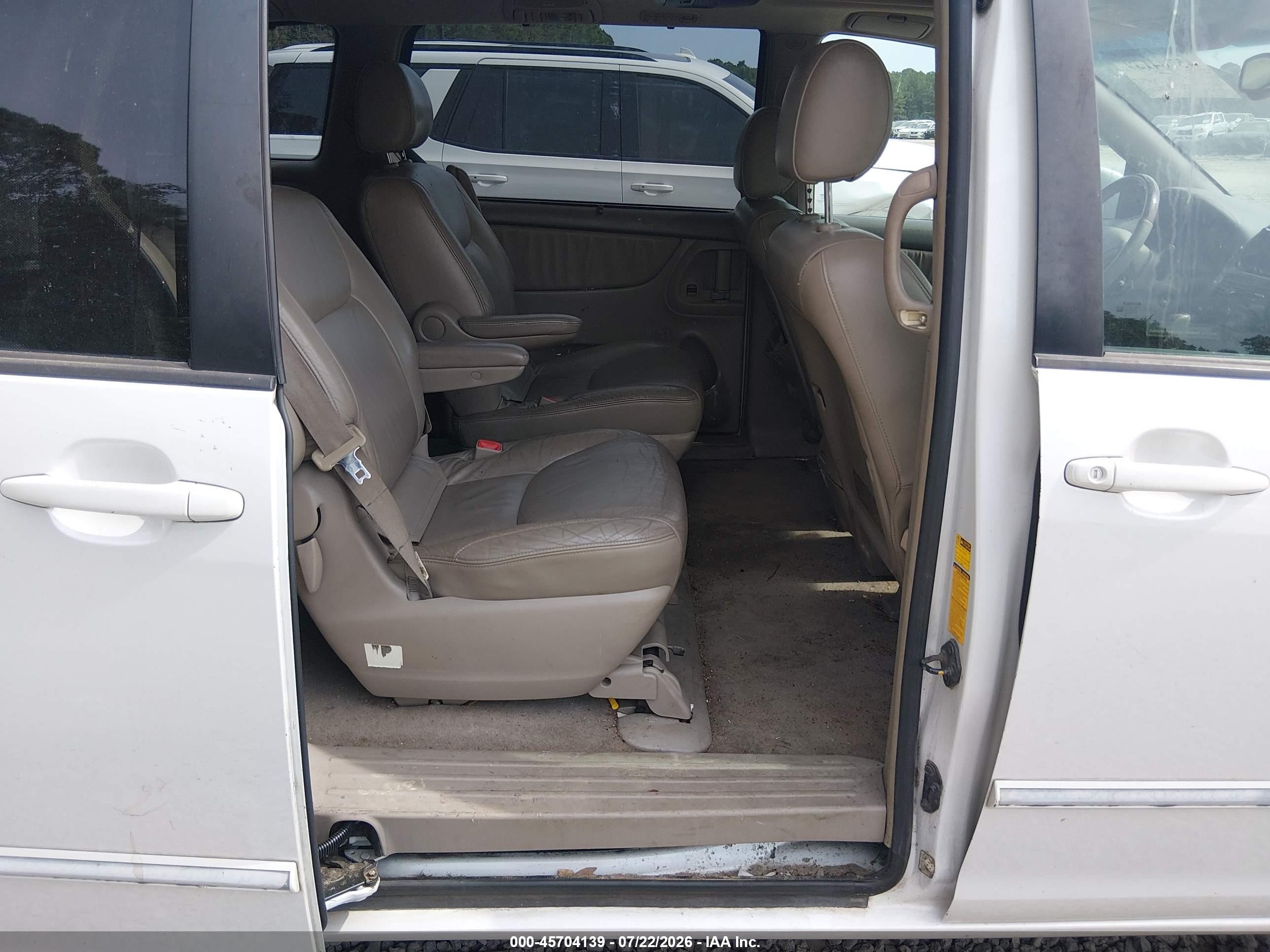2004 Toyota Sienna Xle Limited White vin: 5TDBA22C24S012890