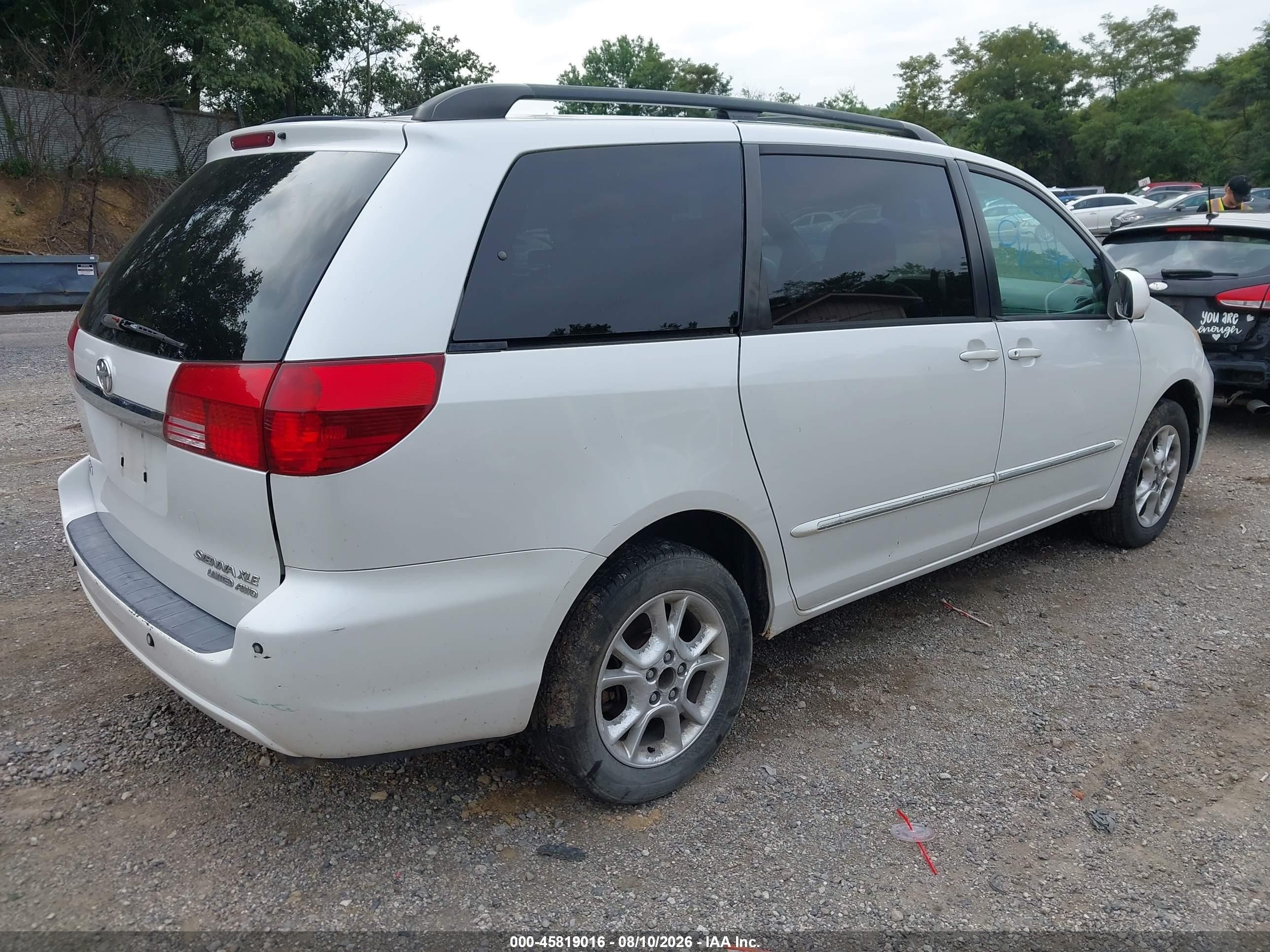 2004 Toyota Sienna Xle/xle Limited White vin: 5TDBA22C24S019046