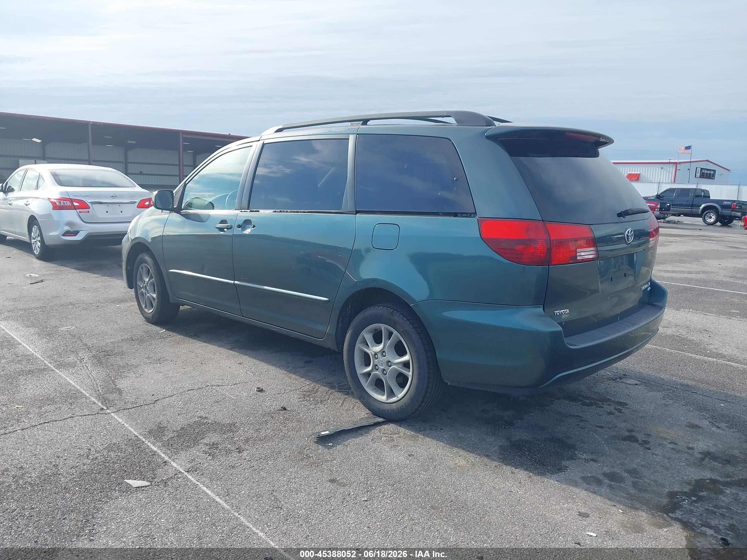 2004 Toyota Sienna Xle Green vin: 5TDBA22C24S024795