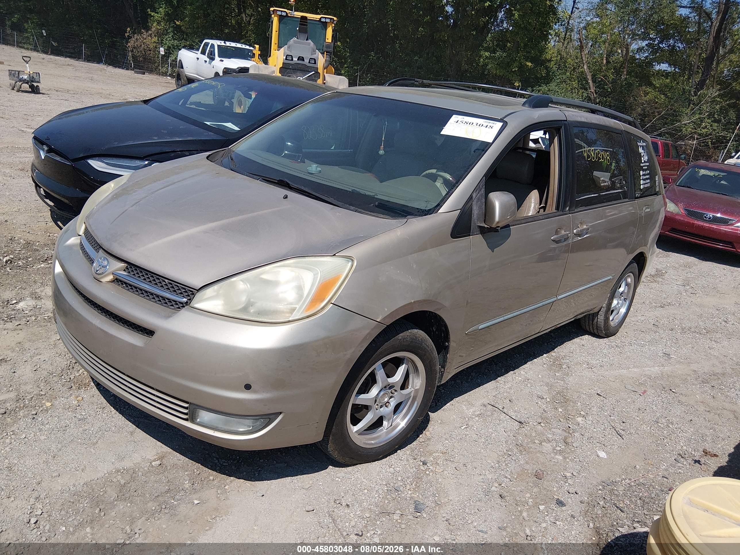 2005 Toyota Sienna Xle Limited Beige vin: 5TDBA22C25S036916