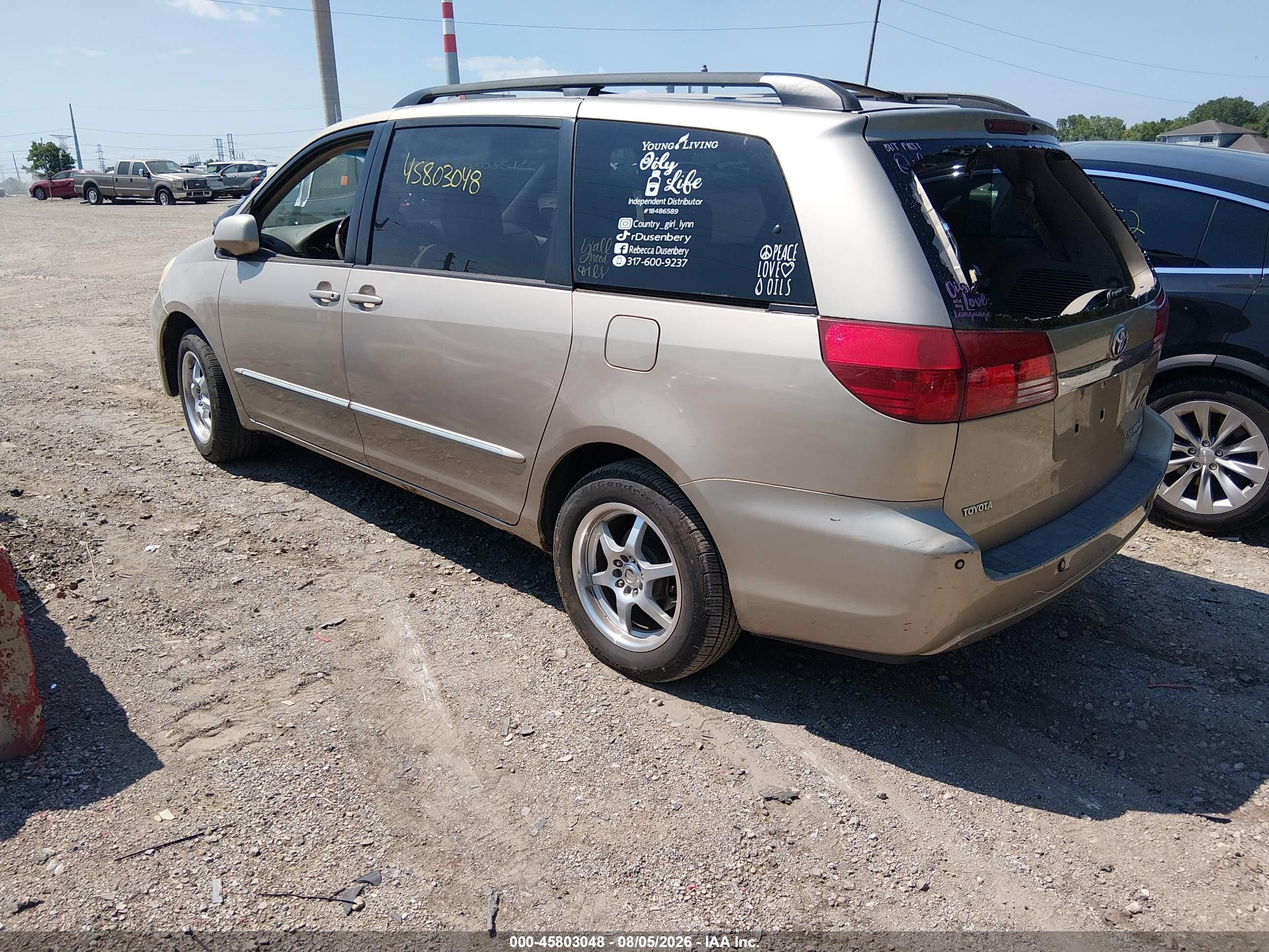2005 Toyota Sienna Xle Limited Beige vin: 5TDBA22C25S036916