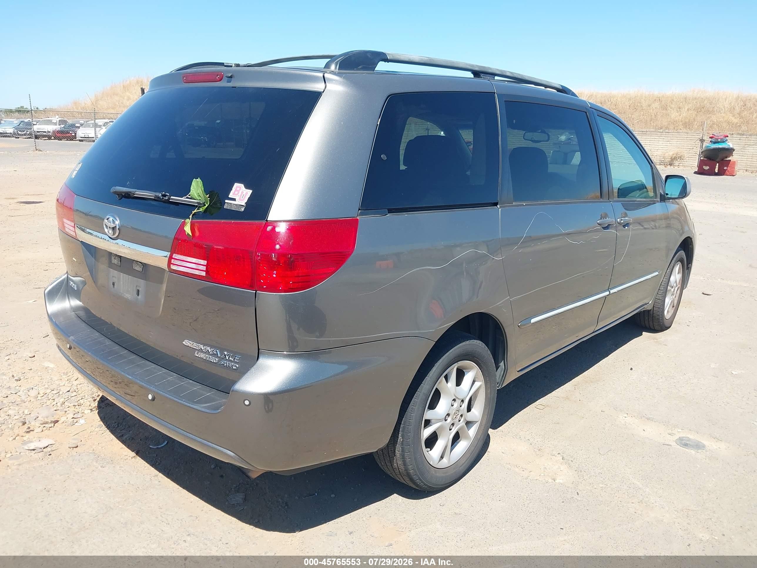 2005 Toyota Sienna Xle Limited Gray vin: 5TDBA22C35S050372