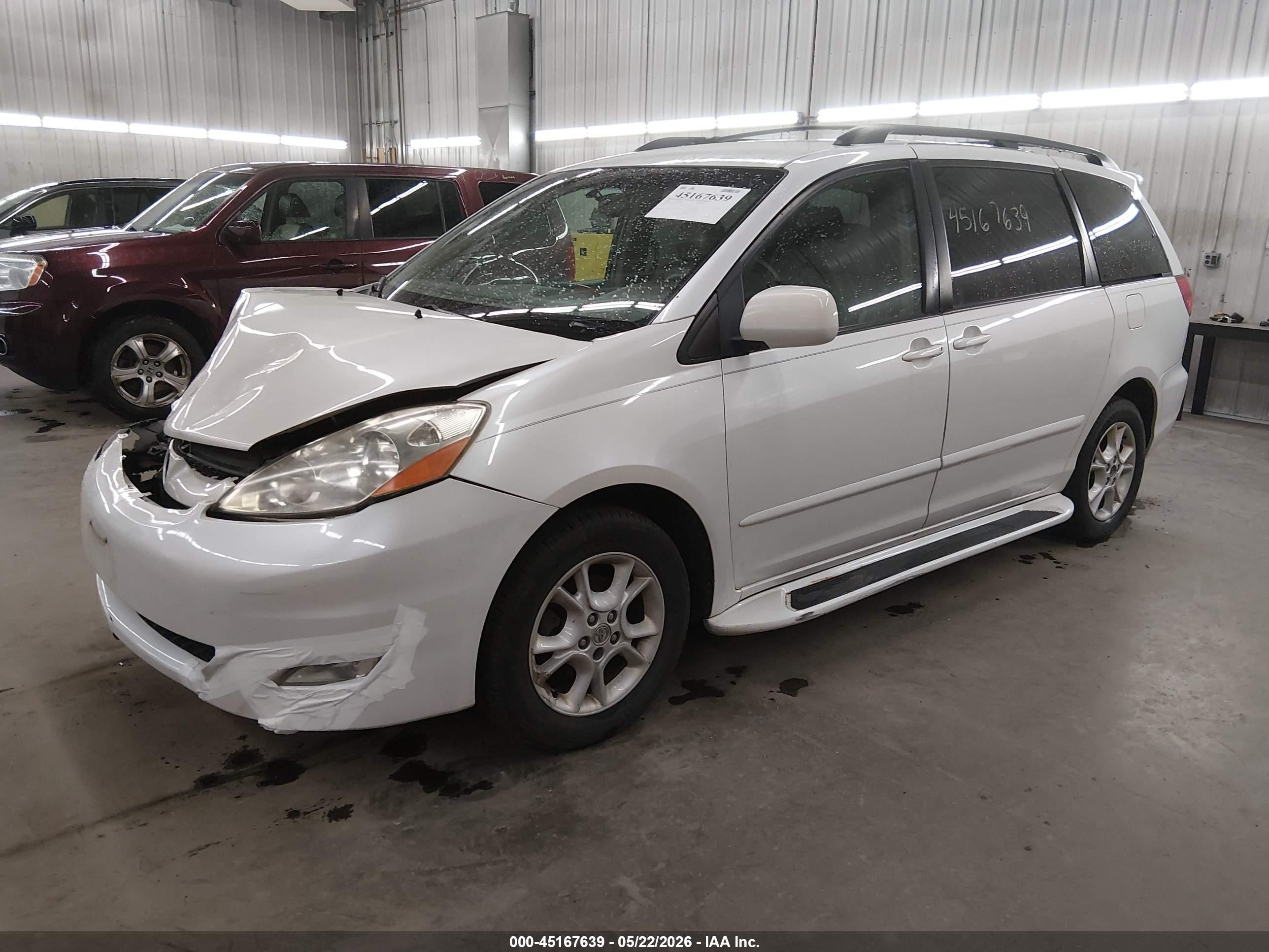 2006 Toyota Sienna Xle White vin: 5TDBA22C36S057209