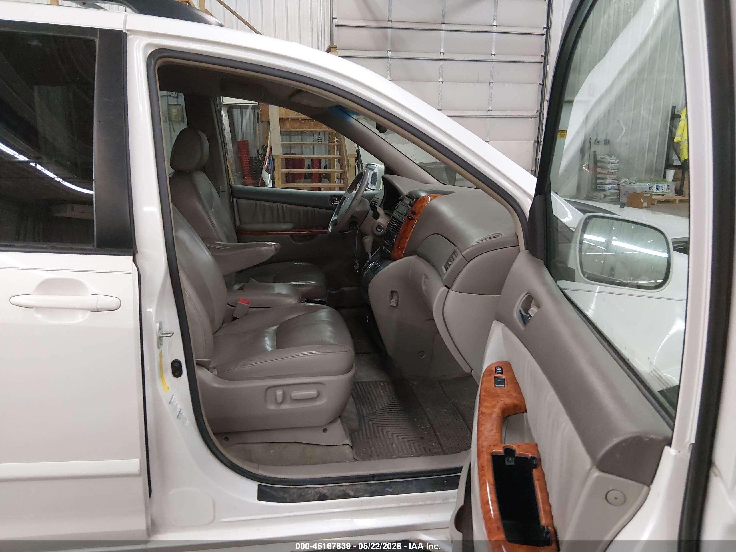 2006 Toyota Sienna Xle White vin: 5TDBA22C36S057209