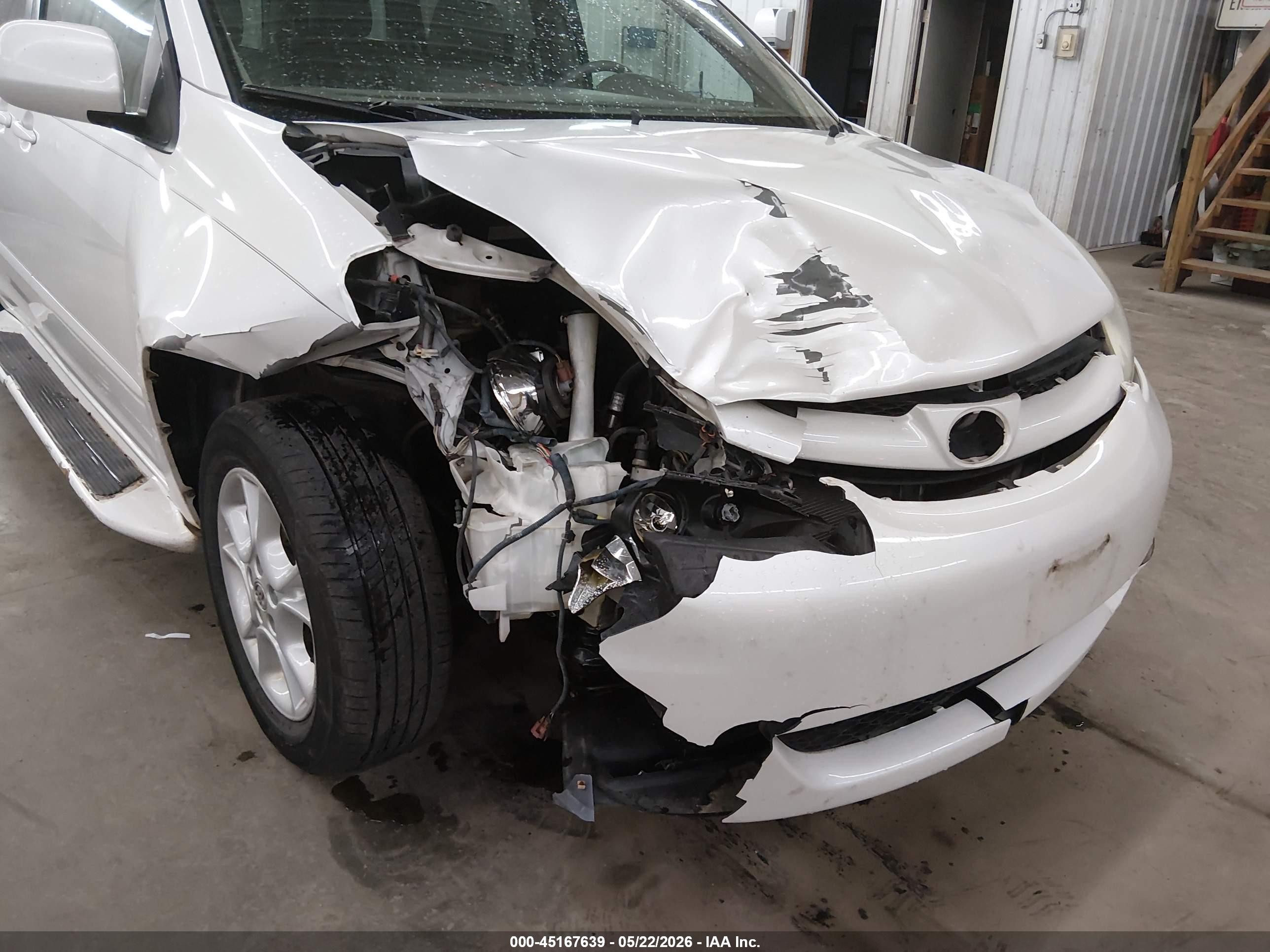 2006 Toyota Sienna Xle White vin: 5TDBA22C36S057209