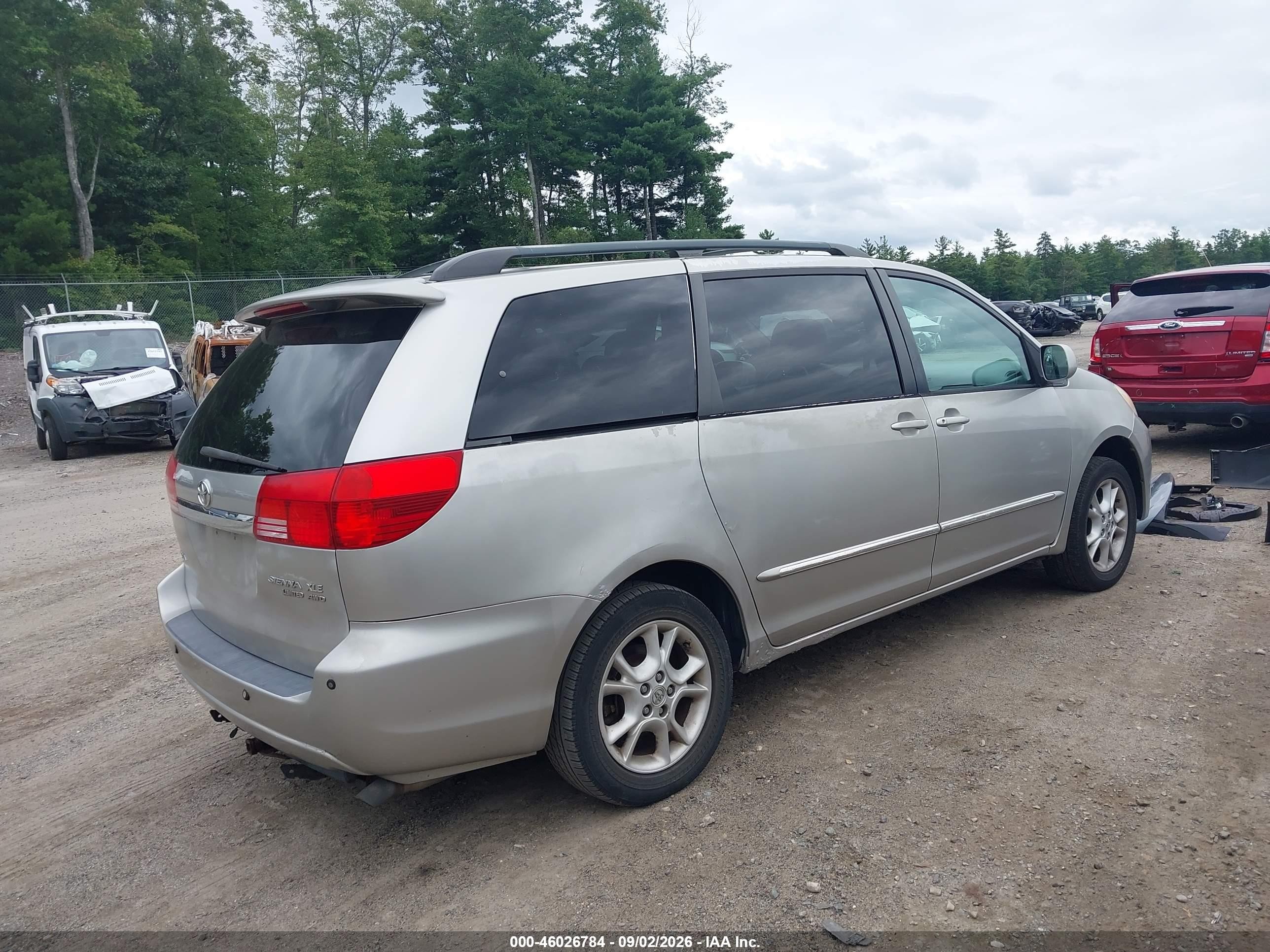 2004 Toyota Sienna Xle Limited Silver vin: 5TDBA22C44S003365
