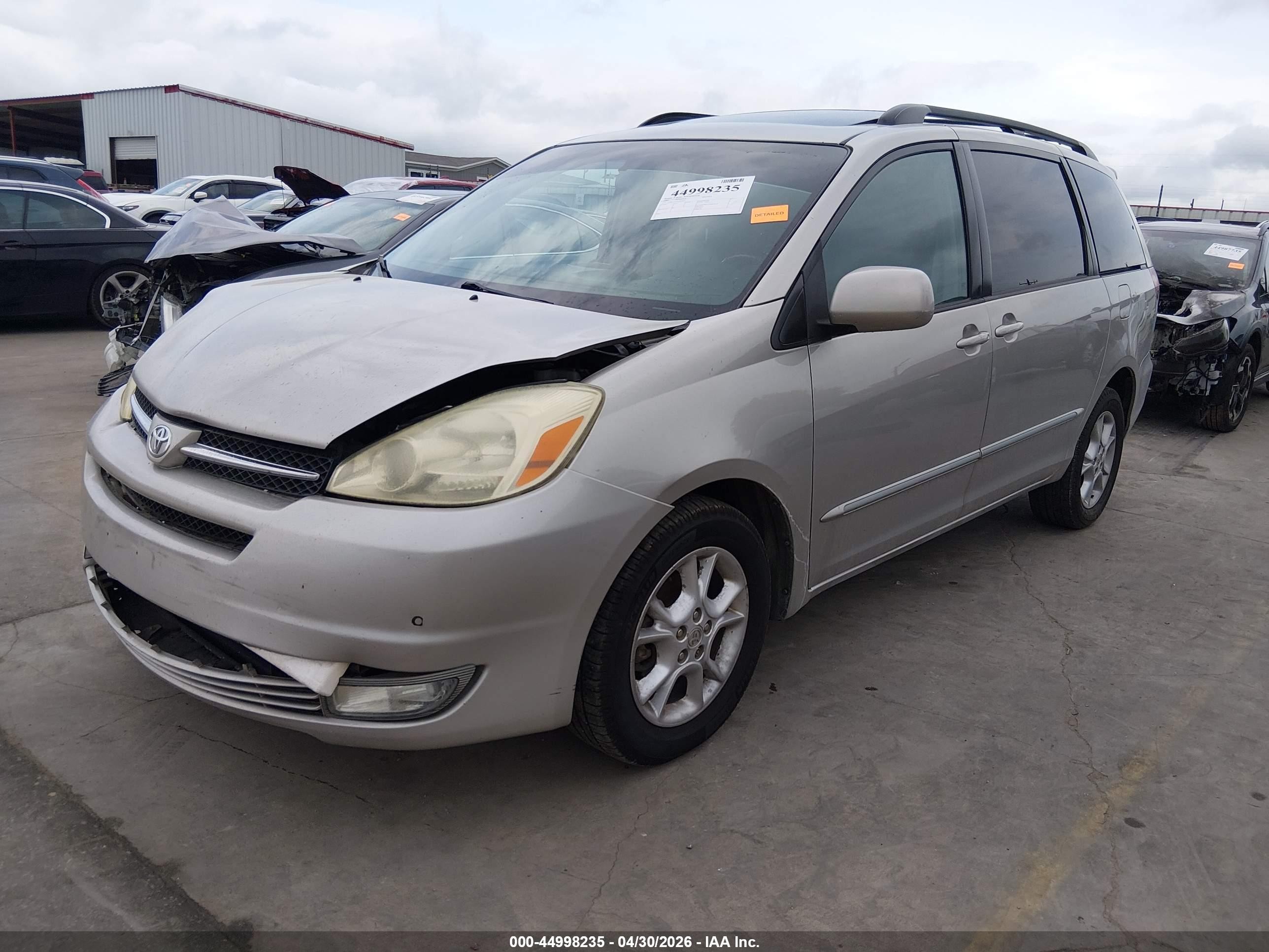 2005 Toyota Sienna Xle Limited Серый vin: 5TDBA22C45S030034