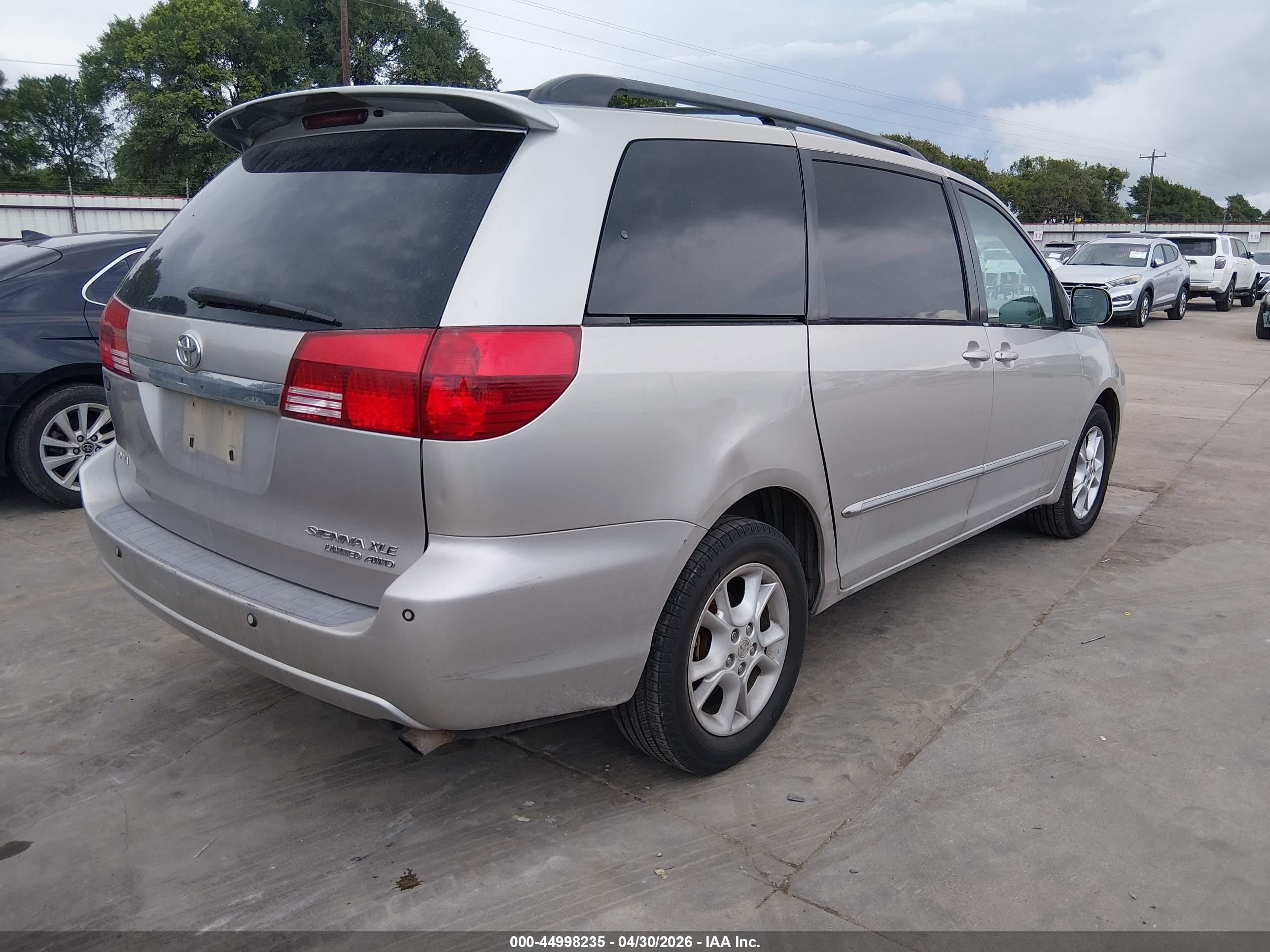 2005 Toyota Sienna Xle Limited Серый vin: 5TDBA22C45S030034