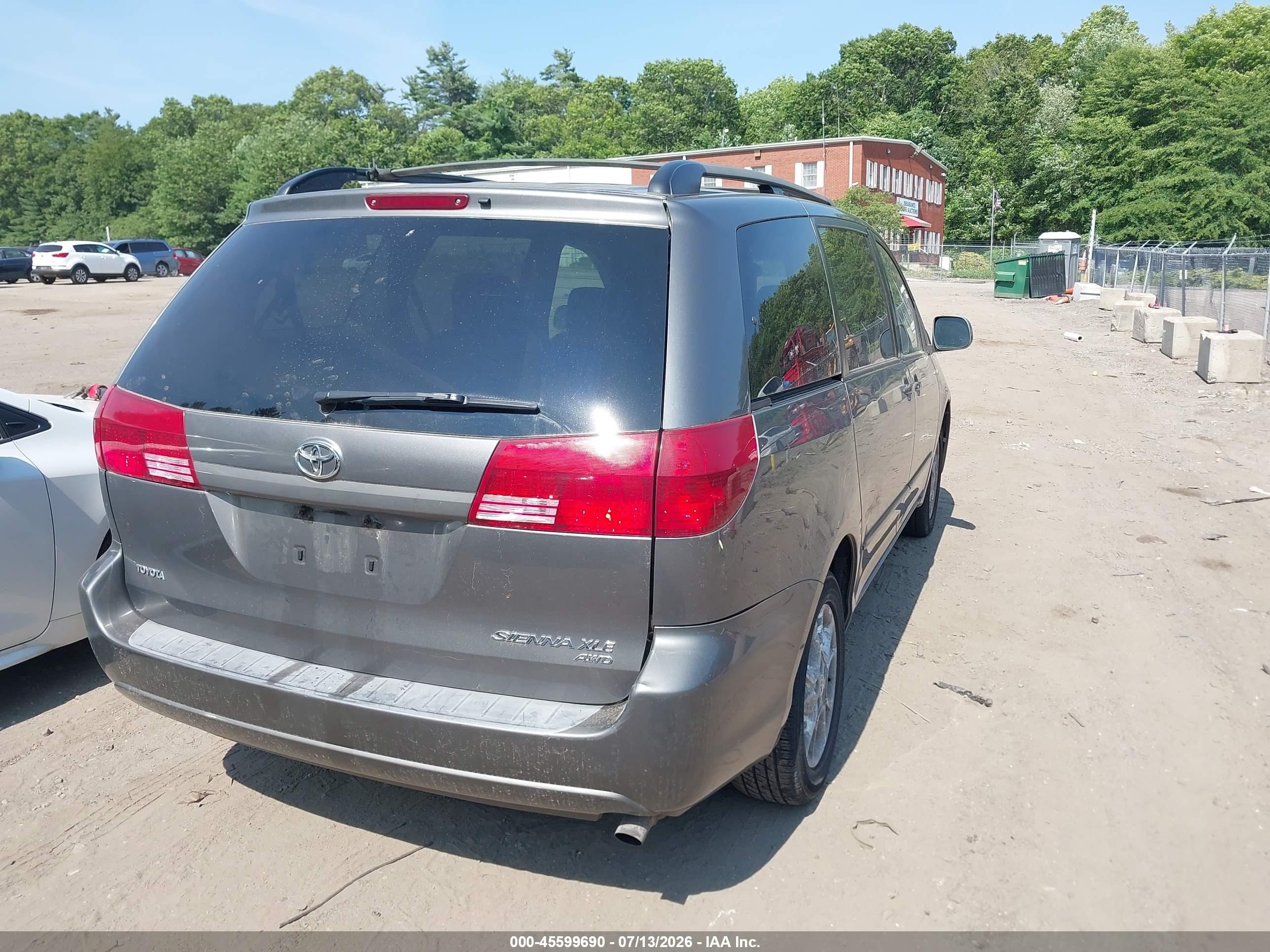 2005 Toyota Sienna Xle Gray vin: 5TDBA22C45S041583