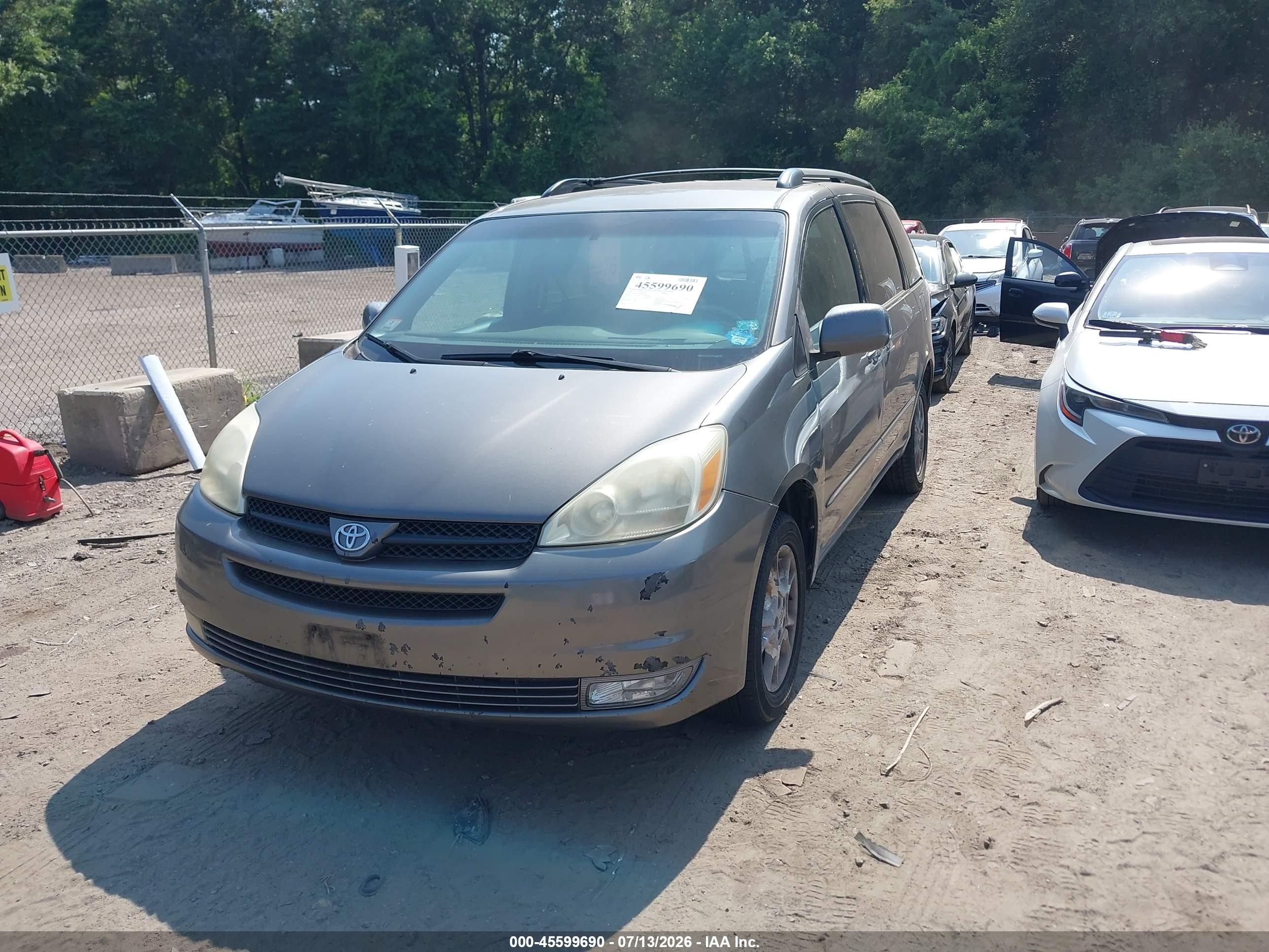 2005 Toyota Sienna Xle Gray vin: 5TDBA22C45S041583
