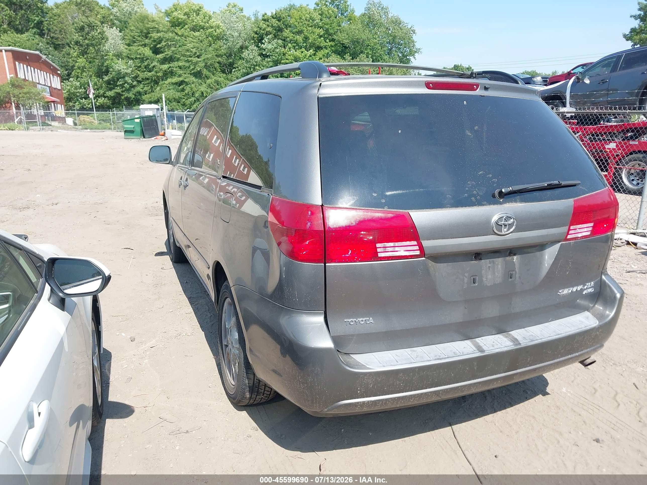 2005 Toyota Sienna Xle Gray vin: 5TDBA22C45S041583