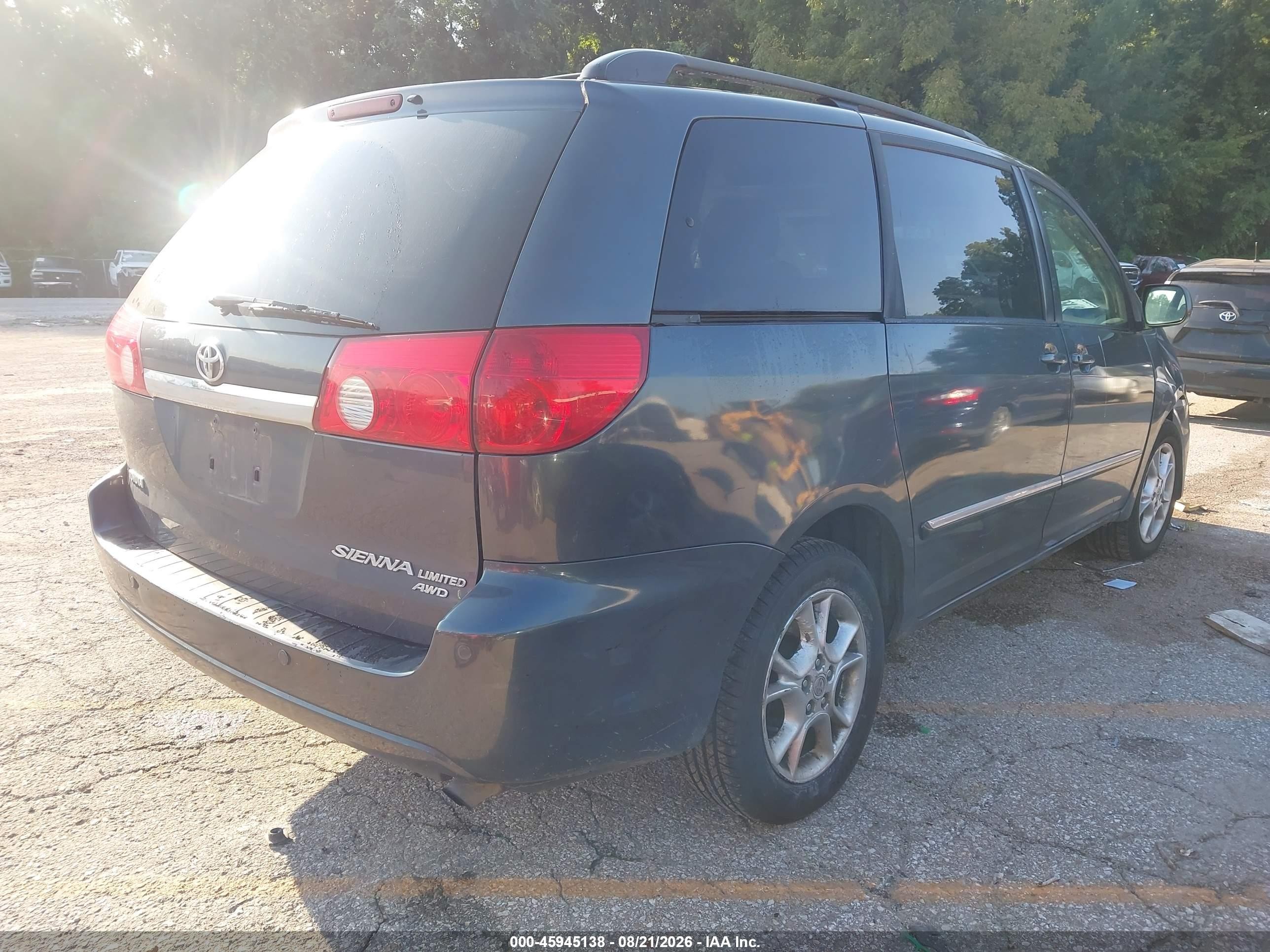 2006 Toyota Sienna Xle Limited Gray vin: 5TDBA22C46S055047