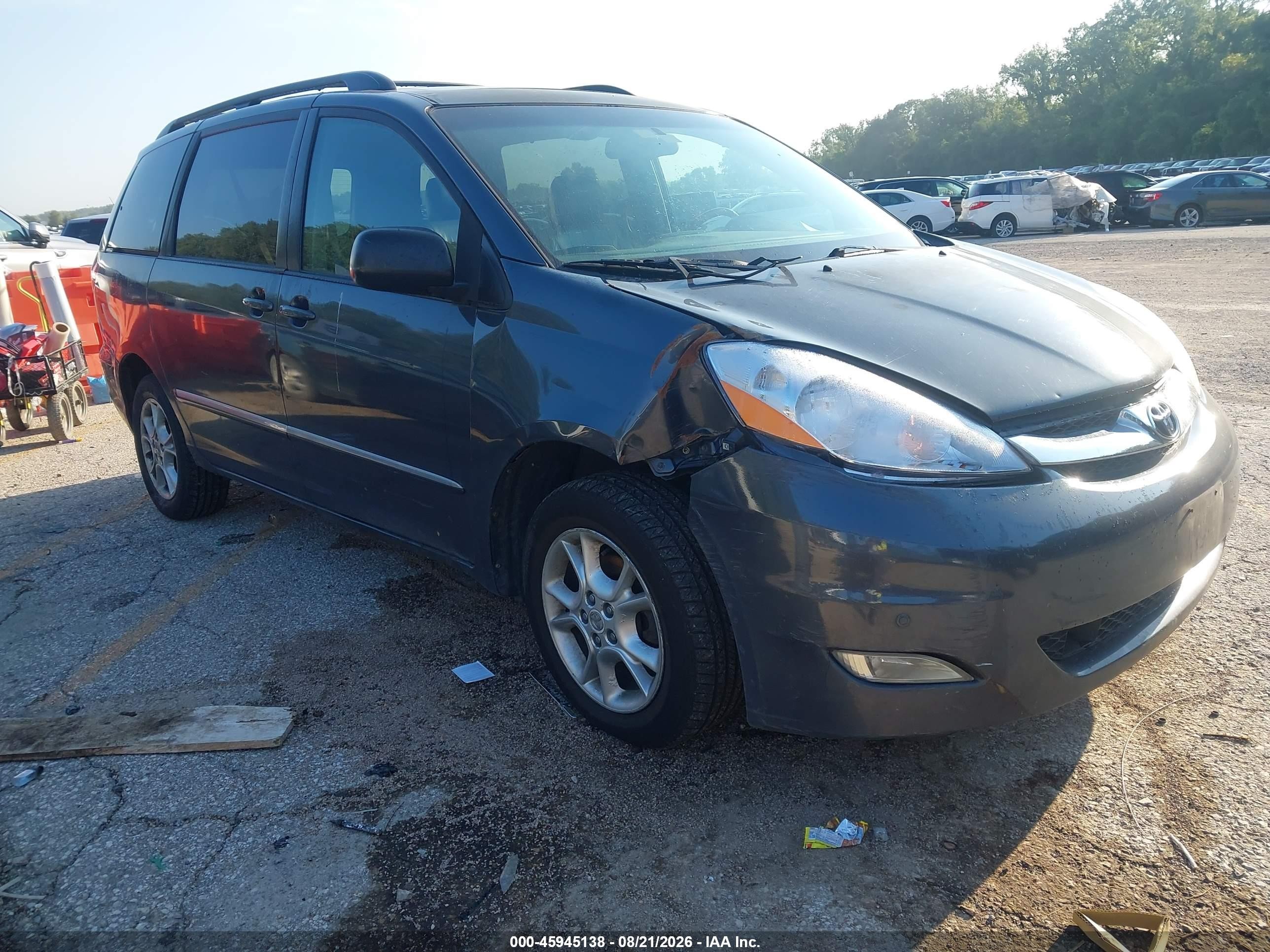 2006 Toyota Sienna Xle Limited Gray vin: 5TDBA22C46S055047