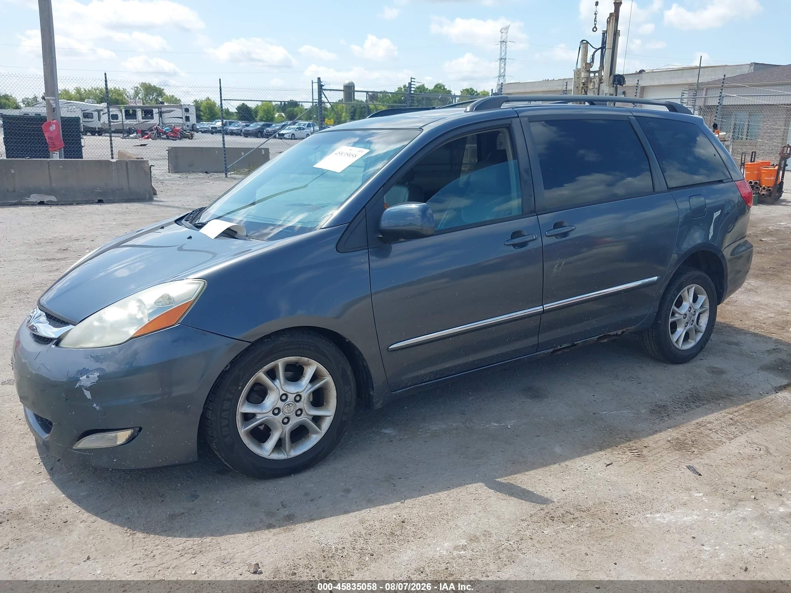 2006 Toyota Sienna Xle Limited Blue vin: 5TDBA22C46S057414