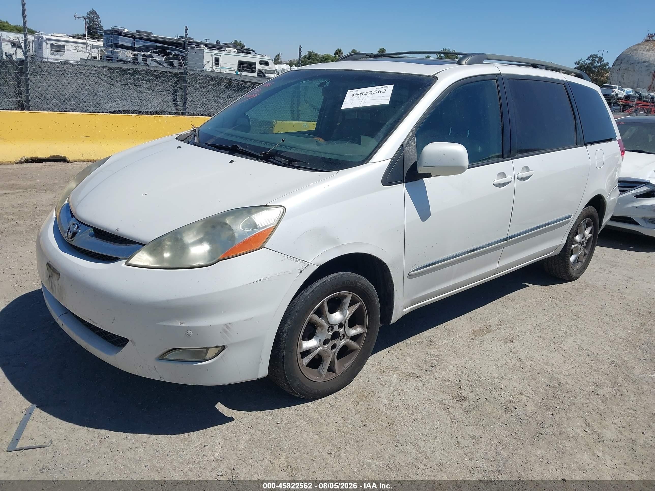 2006 Toyota Sienna Xle Limited White vin: 5TDBA22C46S074813