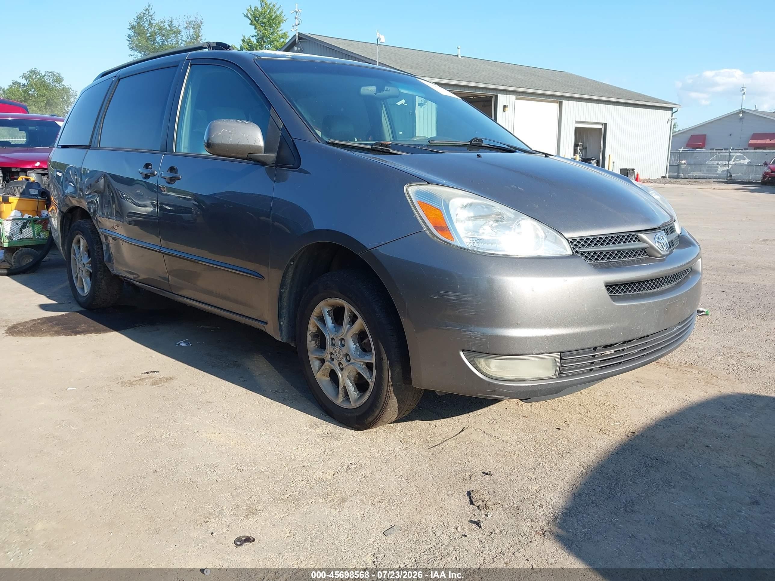 2004 Toyota Sienna Xle Gray vin: 5TDBA22C54S005111