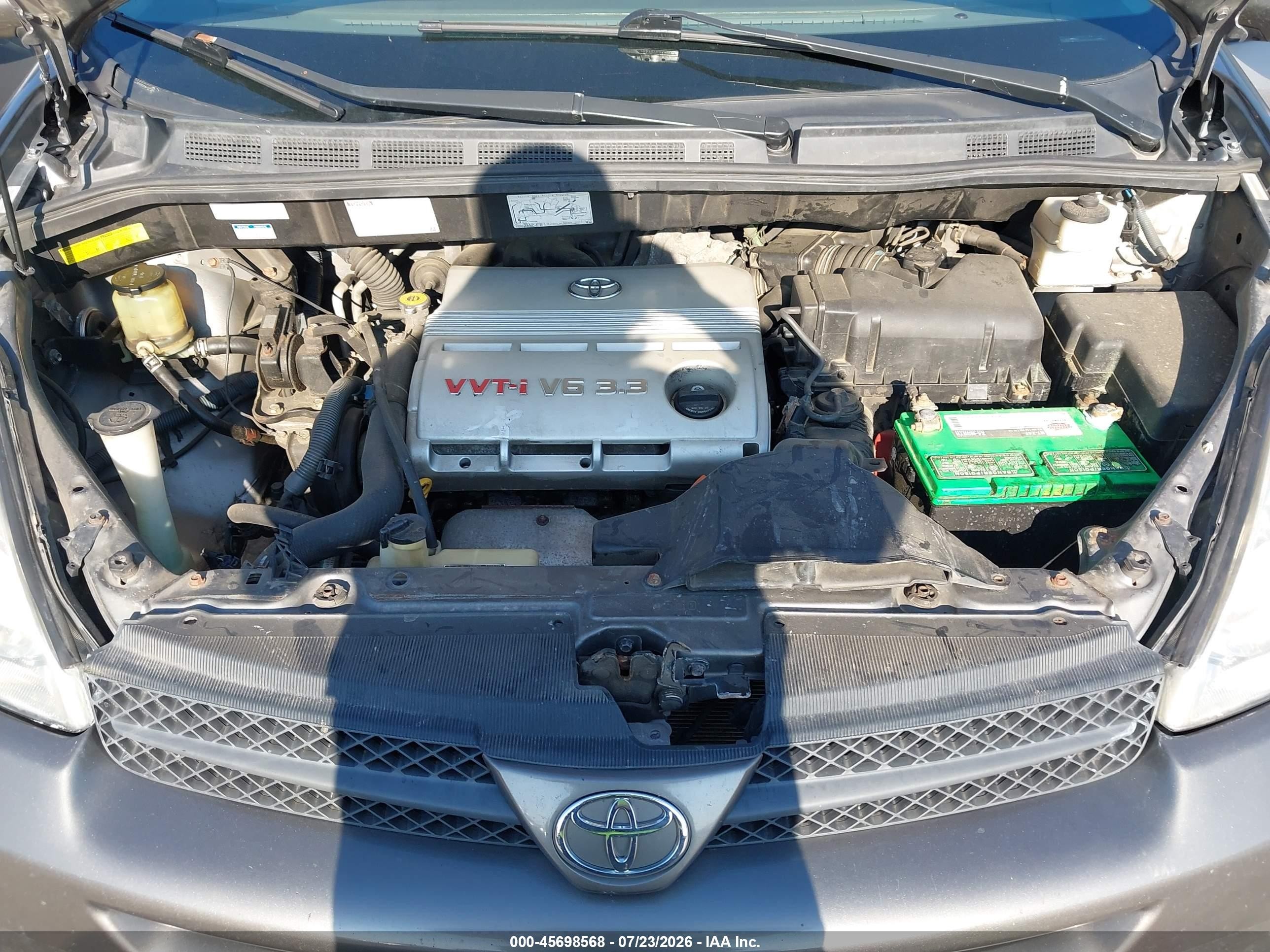 2004 Toyota Sienna Xle Gray vin: 5TDBA22C54S005111