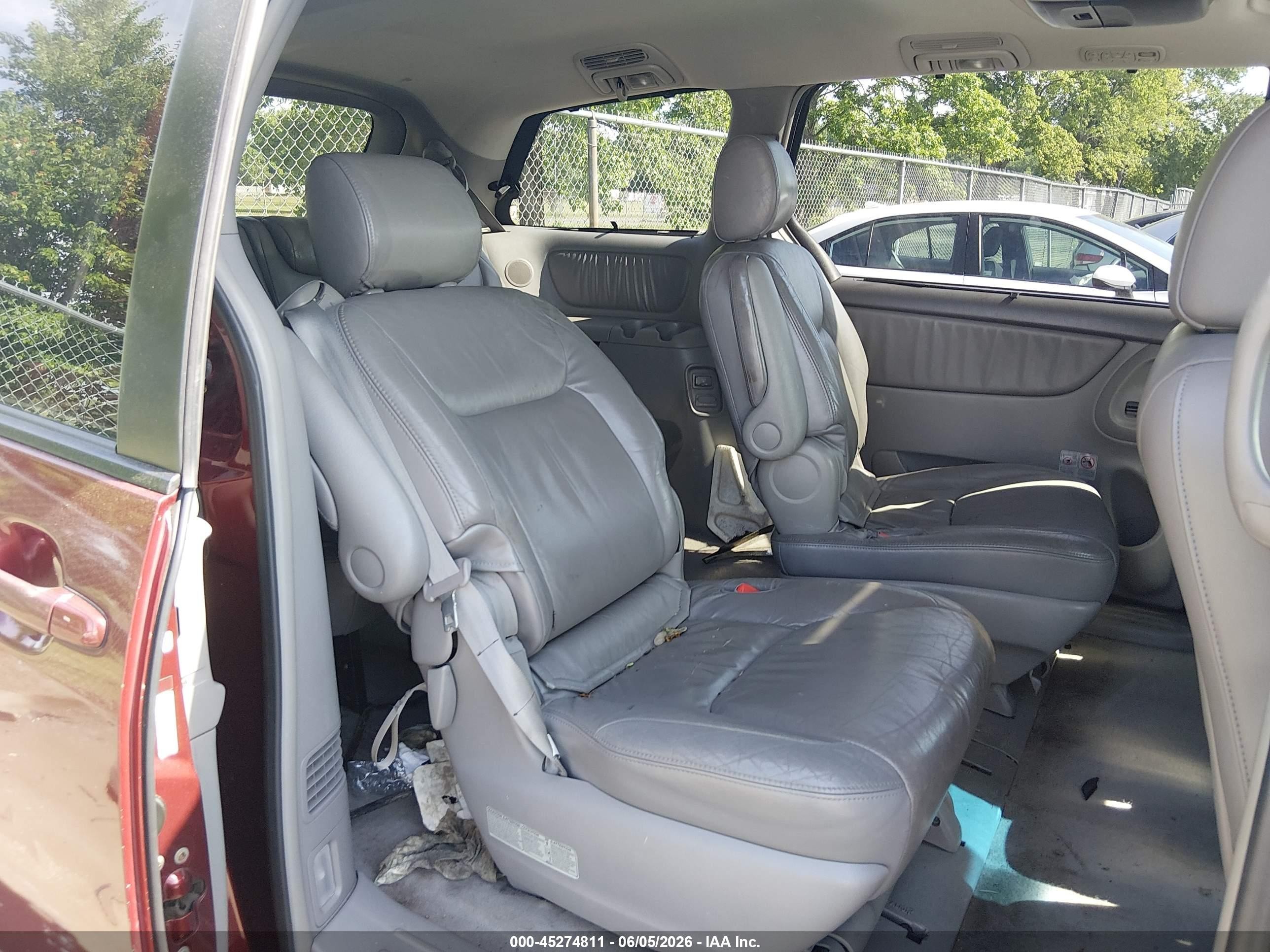 2004 Toyota Sienna Xle Limited Red vin: 5TDBA22C54S025388